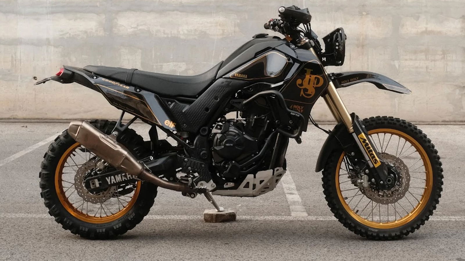 Holy Moly Motorcycles JPS themed Yamaha Tenere 700