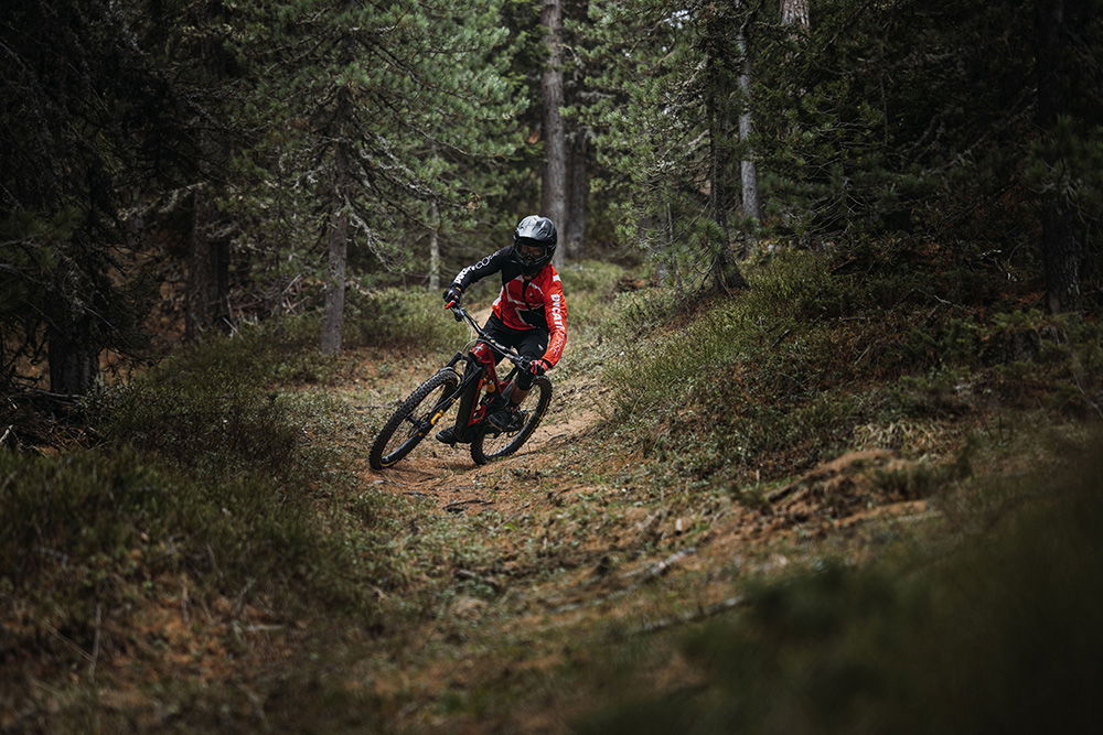 Ducati e-MTB bicycle off-road