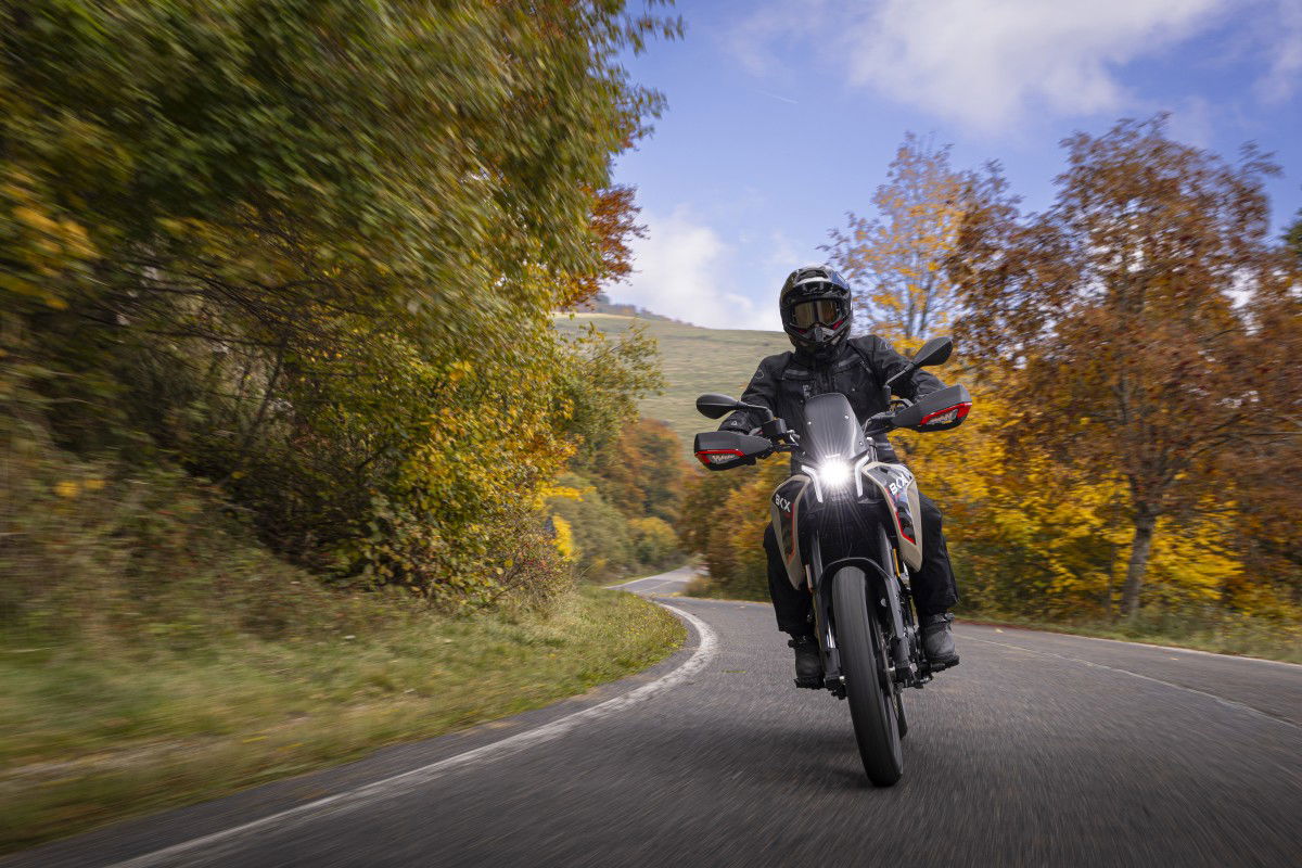 Benelli BKX 125 on the road