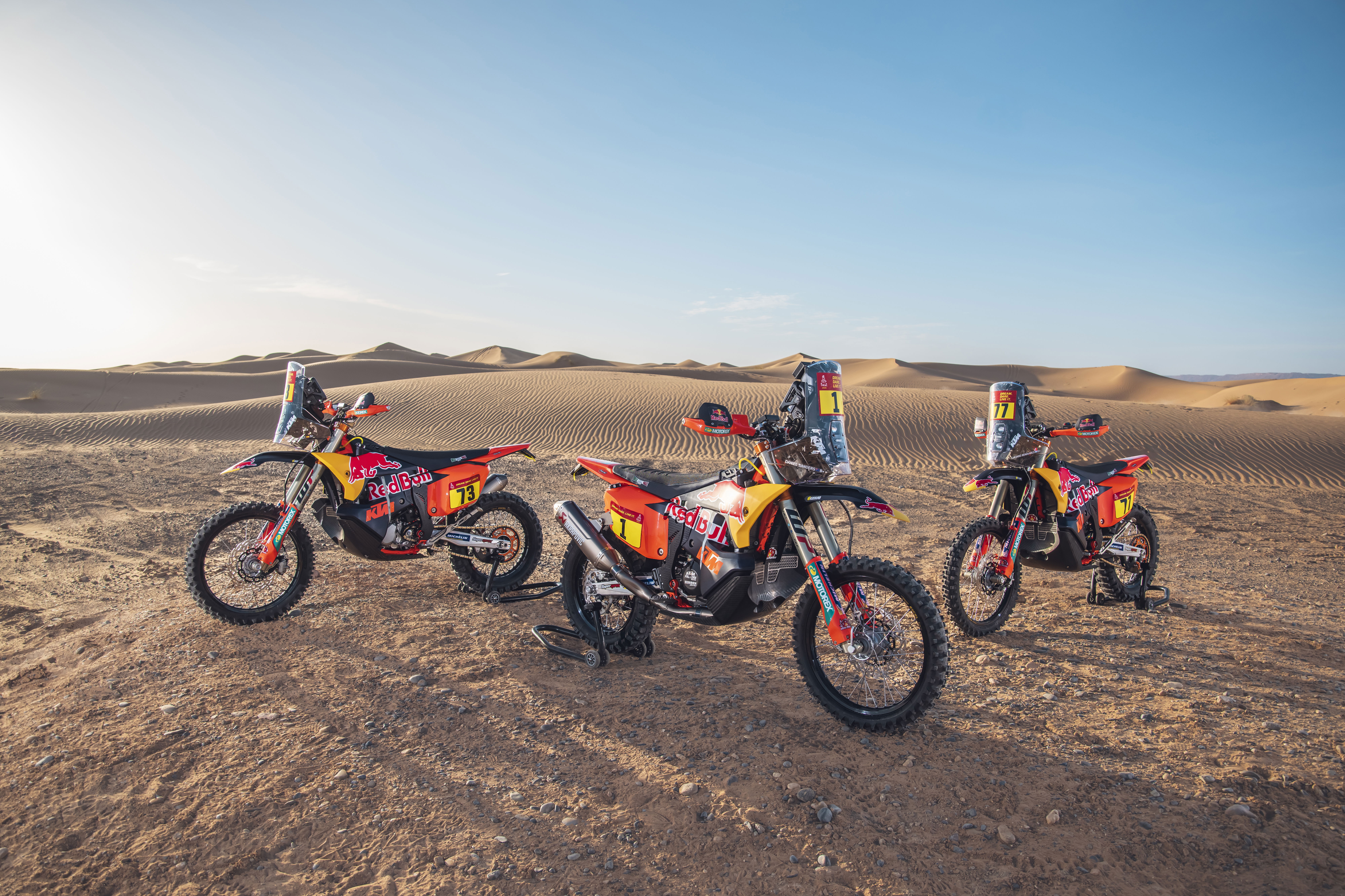 Red Bull KTM 450 Rally bikes
