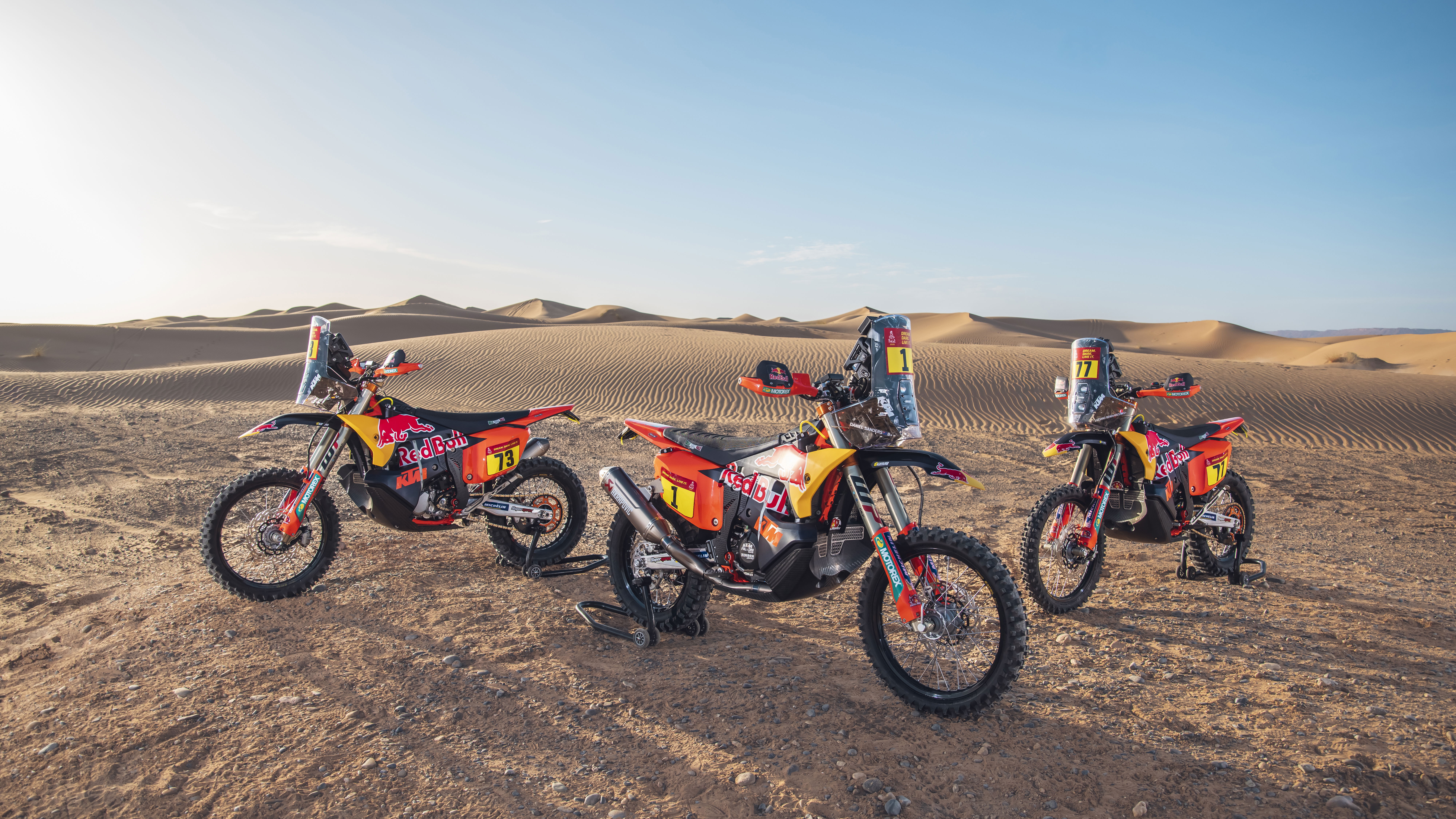 Red Bull KTM 450 Rally bikes
