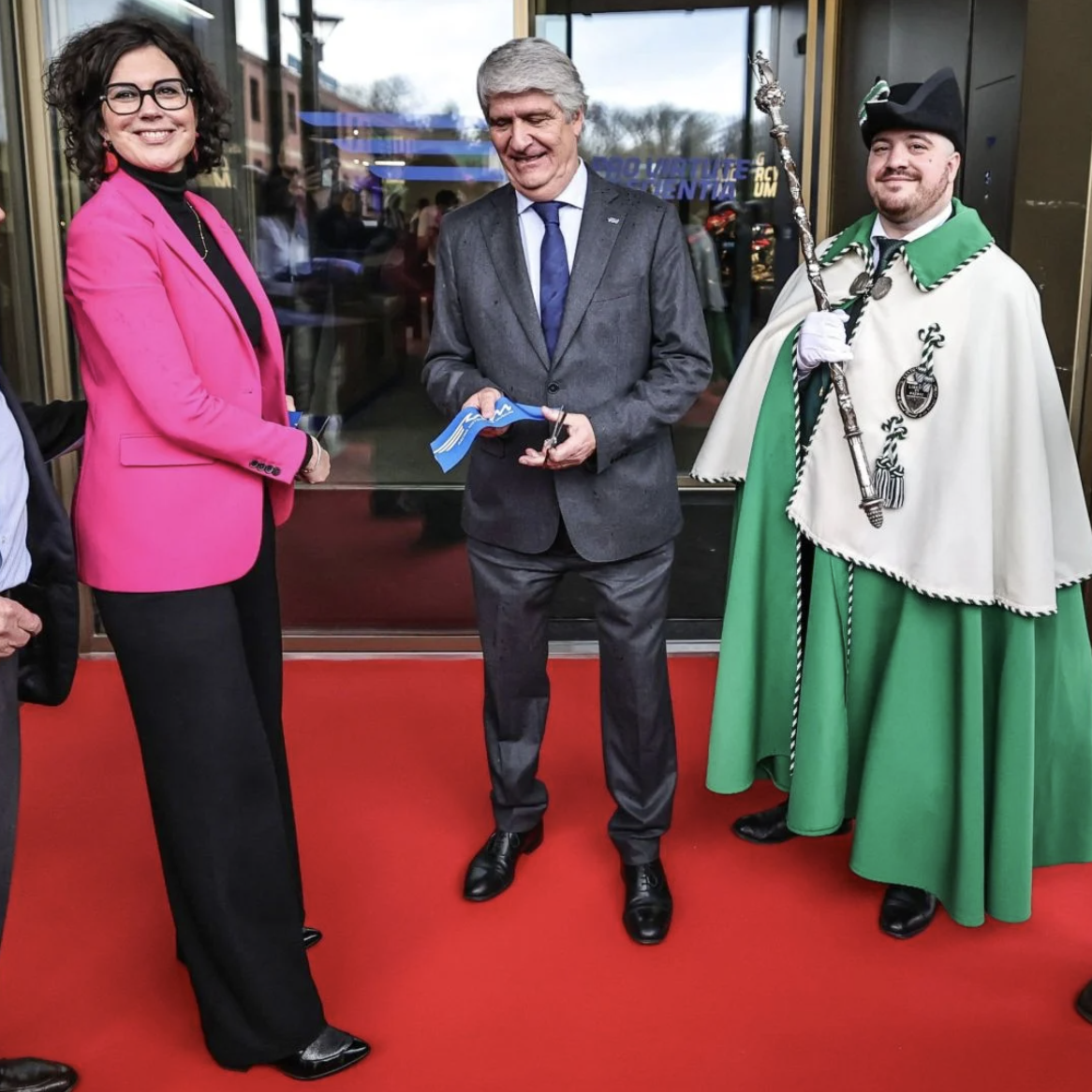 Giacomo Agostini helps to open the new FIM Racing Motorcycle Museum 