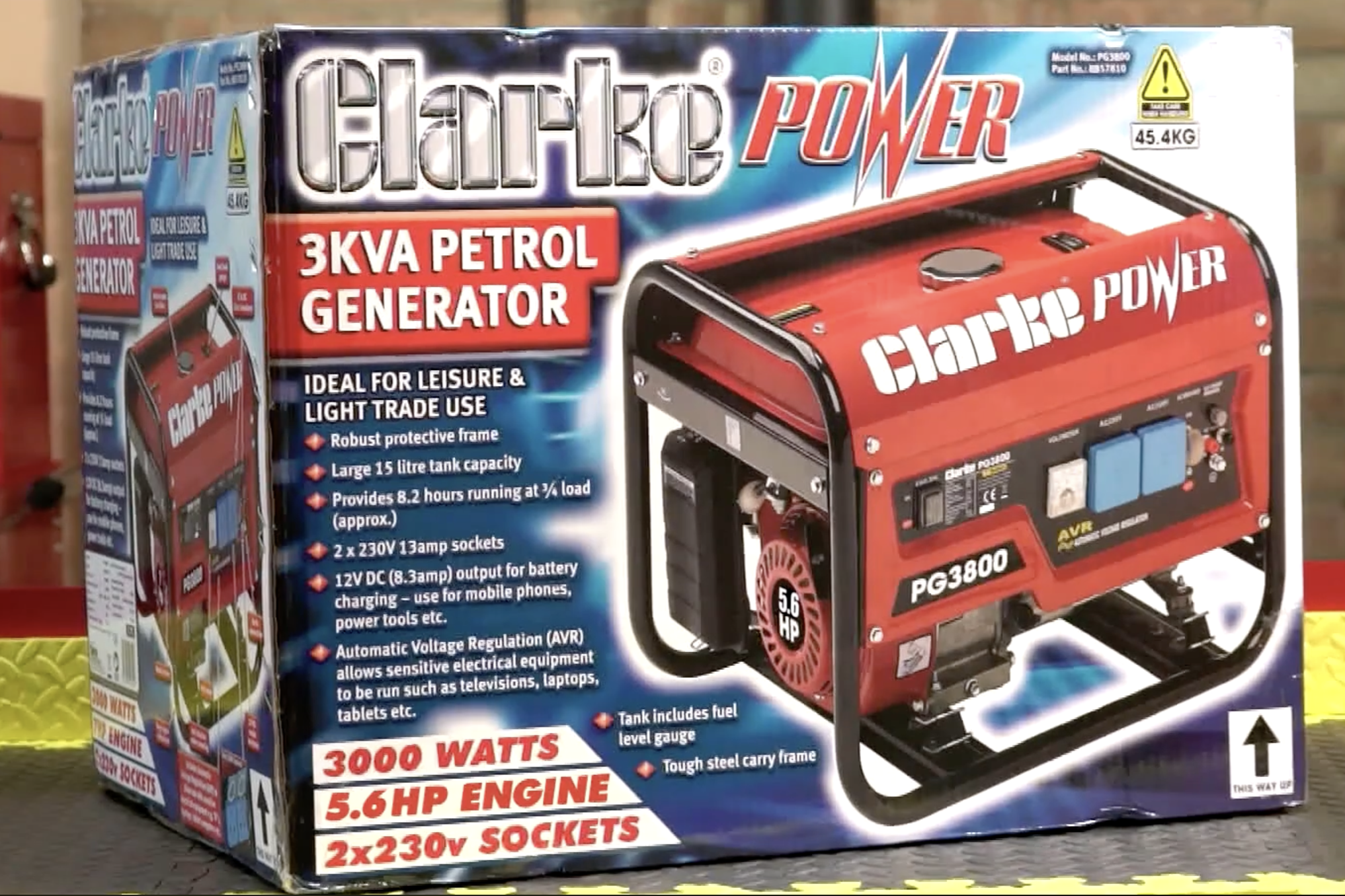 Clarke PG3800A 3kVA 230V Petrol Generator review