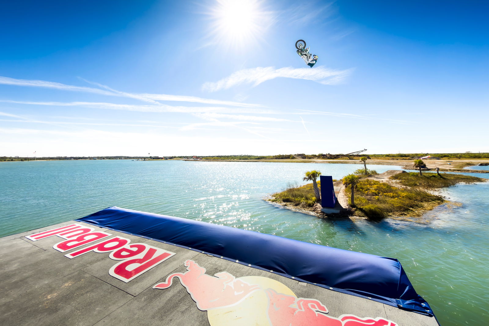 Tyler Bereman Jumps Six Islands on a Dirt Bike in Red Bull Island Hopper