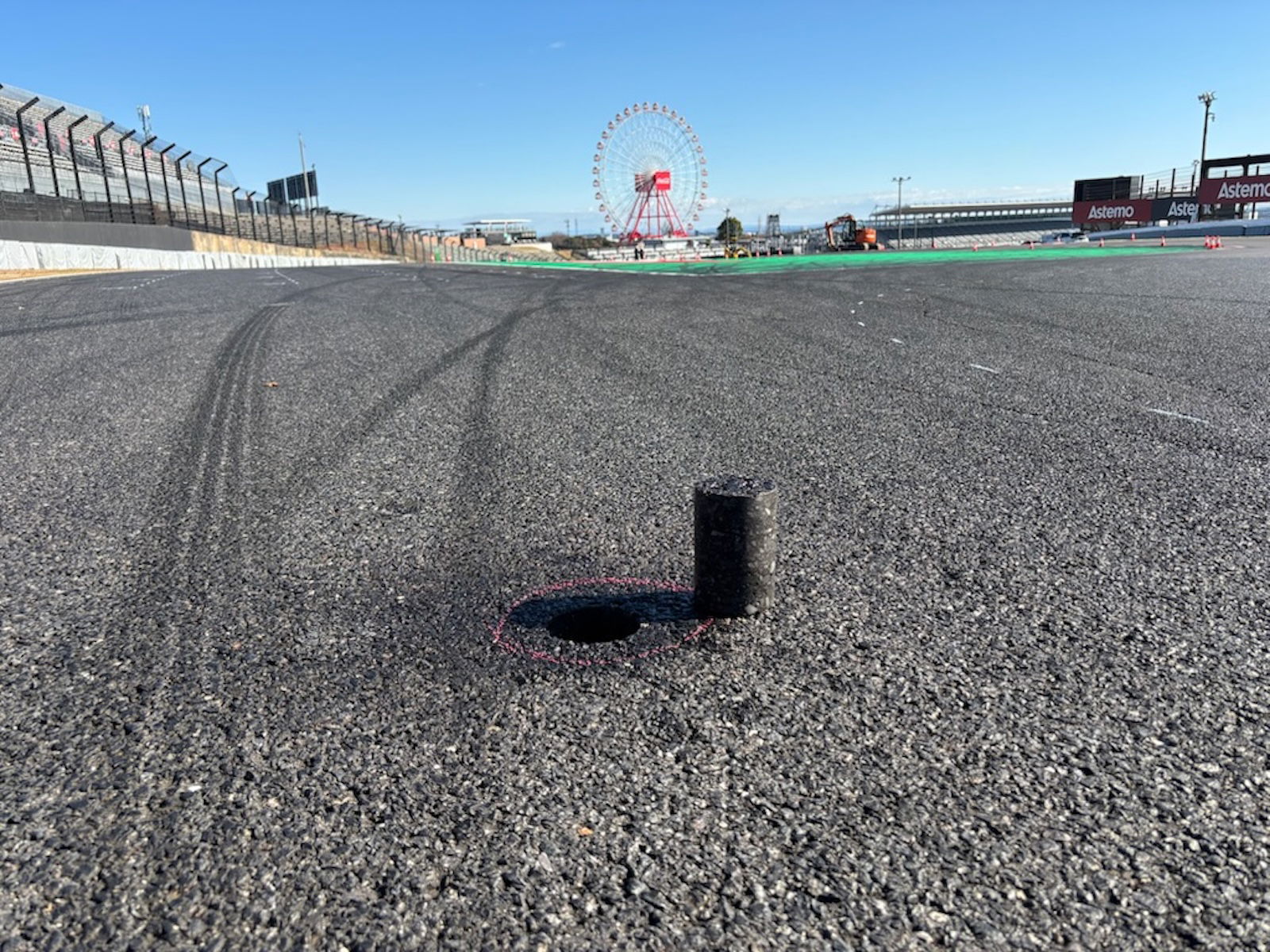 A section of asphalt from the Suzuka Circuit