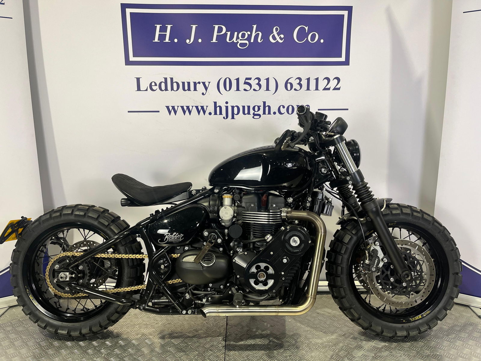 A Thorton Hundred custom Triumph Bobber