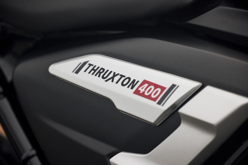 The Triumph Thruxton 400 - detail
