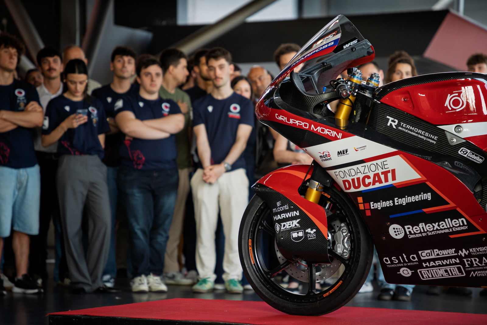 Electric race bike from UniBo Motorsport students