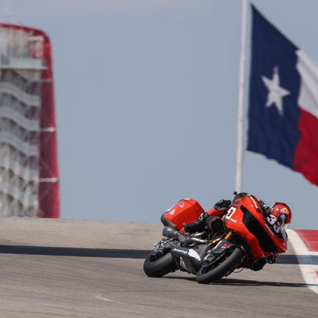 Harley-Davidson race bike at the Circuit of the Americas in Texas