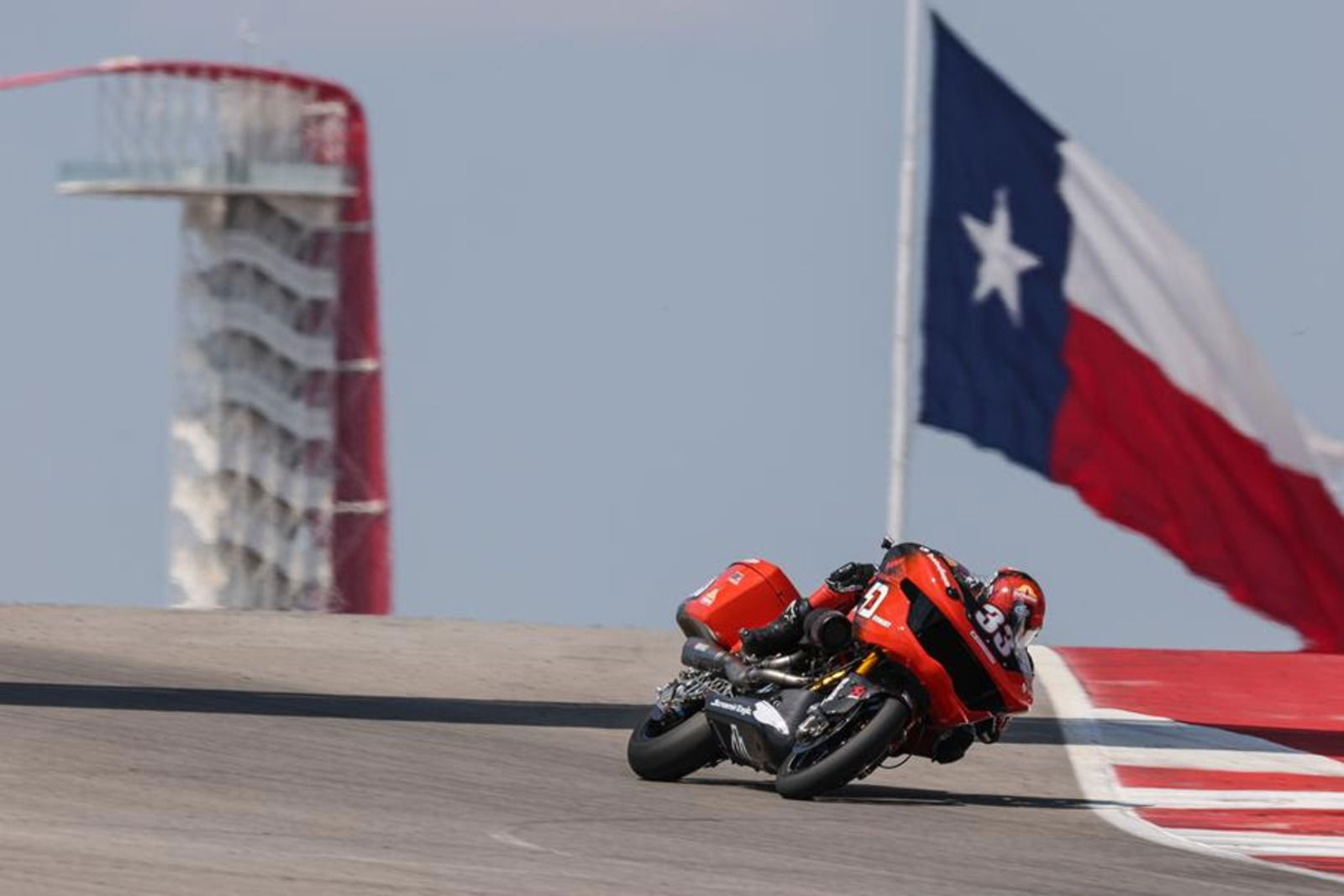 Harley-Davidson race bike at the Circuit of the Americas in Texas