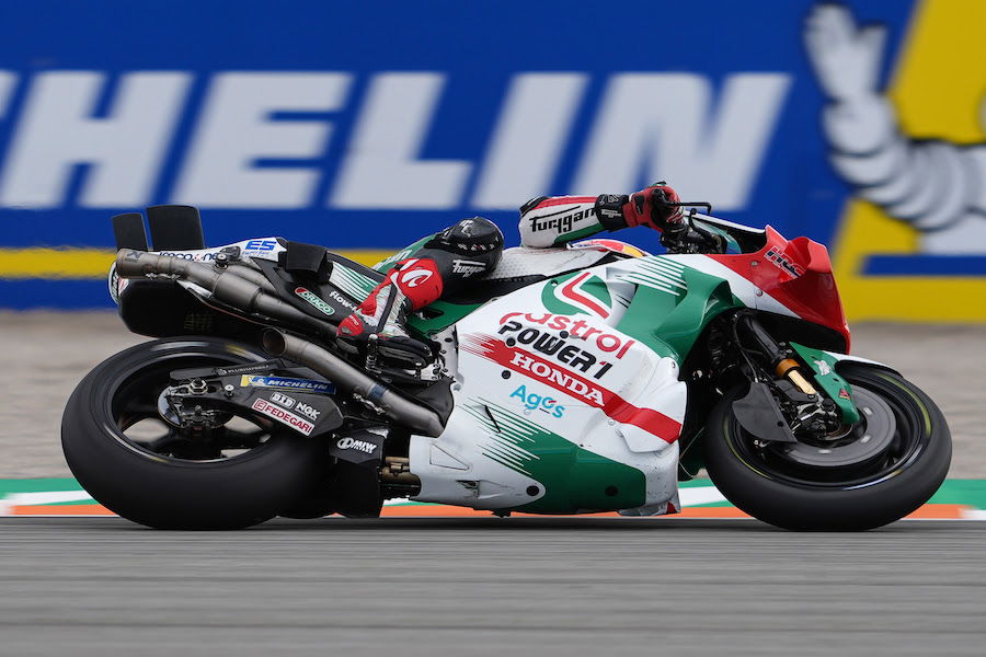 Johann Zarco riding a RC213V MotoGP bike