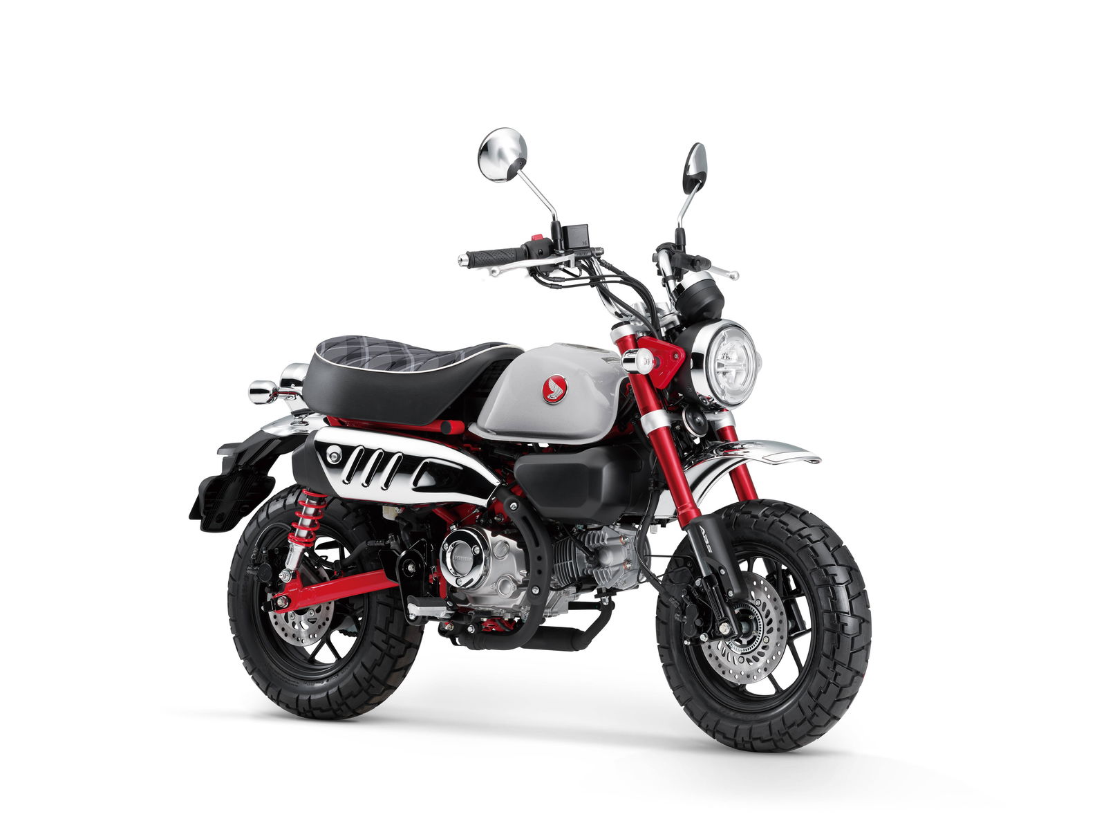 2026 Honda Monkey 125 in white and red