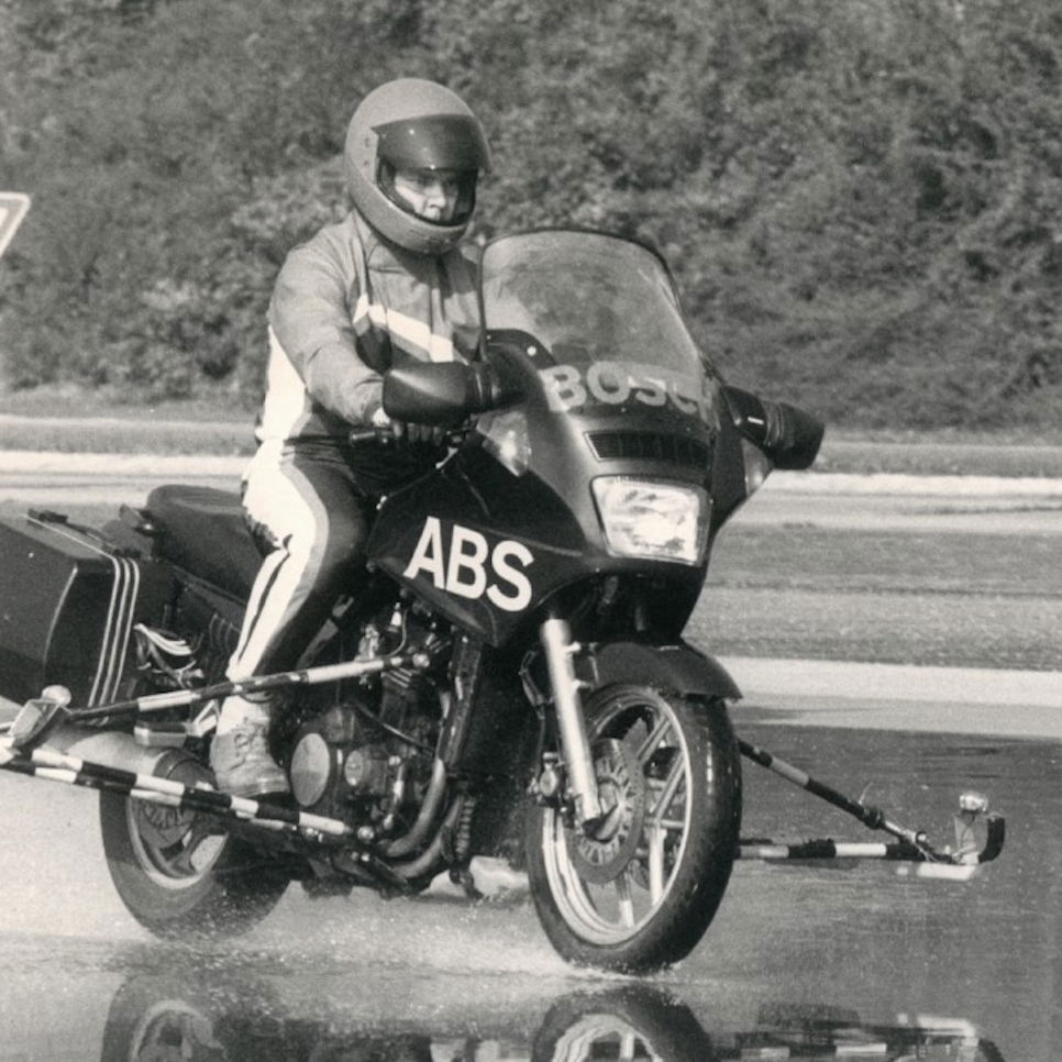 A Kawasaki testing Bosch ABS