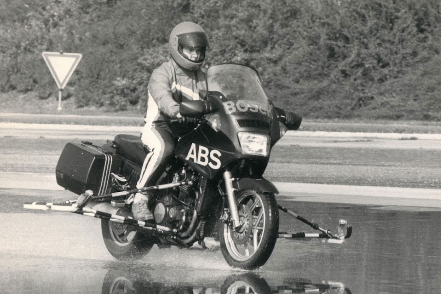 A Kawasaki testing Bosch ABS