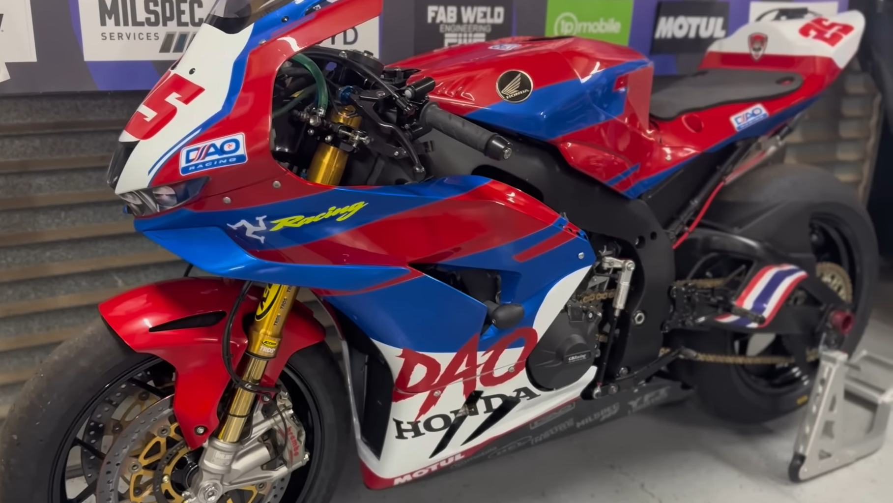 Josh Brookes' Honda CBR1000RR-R Fireblade SP for 2025-26 Summer Night Series. Credit: YouTube/Josh Brookes.