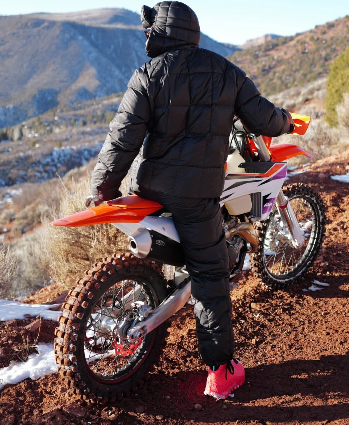 Lewis Hamilton on KTM XC-F 250. Credit: Instagram/Lewis Hamilton.