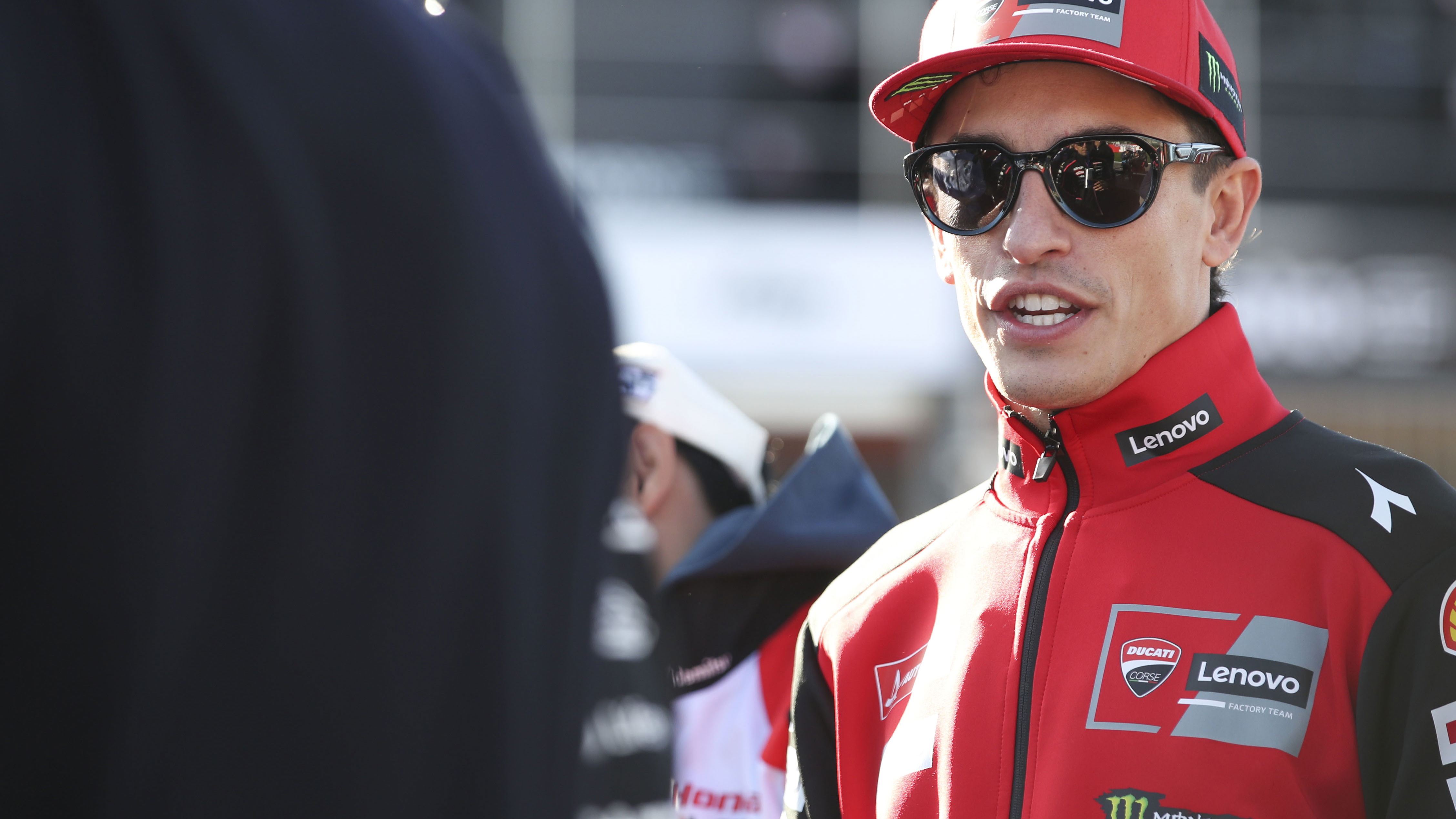 Marc Marquez, 2025 MotoGP Valencia Grand Prix, pit lane. Credit: Gold and Goose.