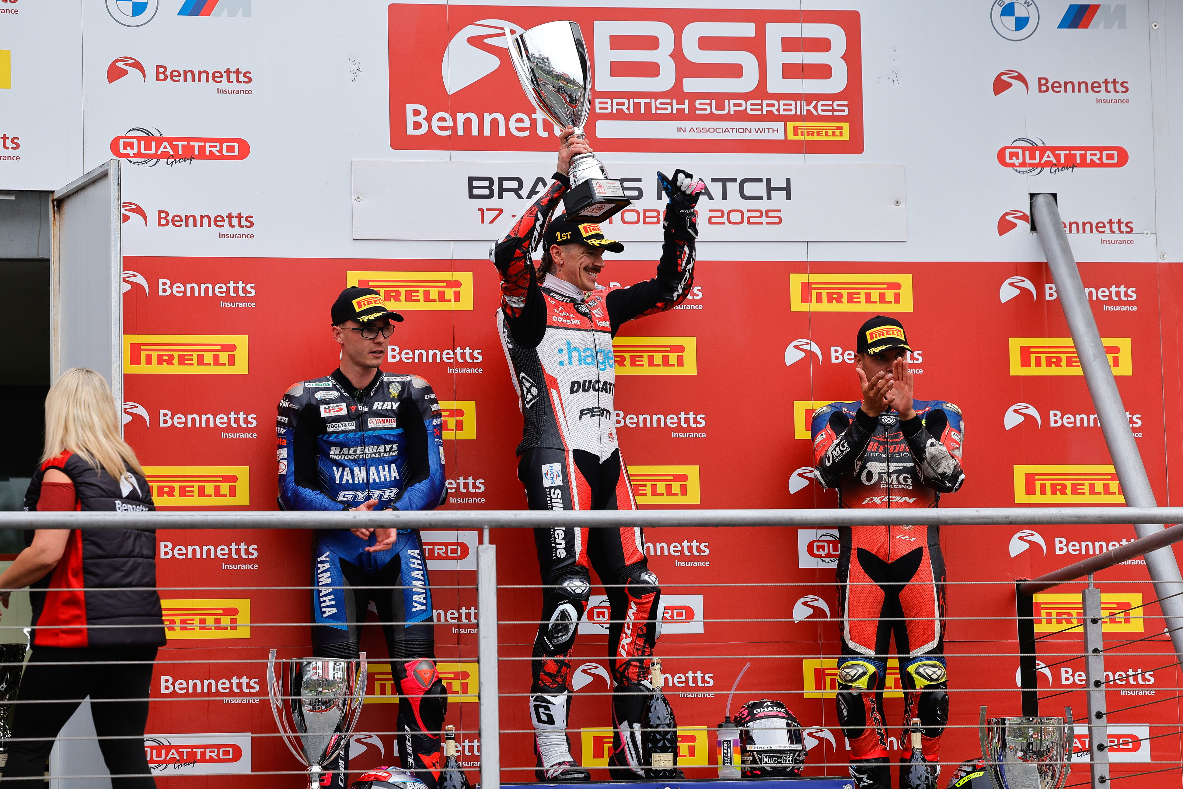 2025 Brands Hatch (2) BSB podium. Credit: Ian Hopgood Photography.