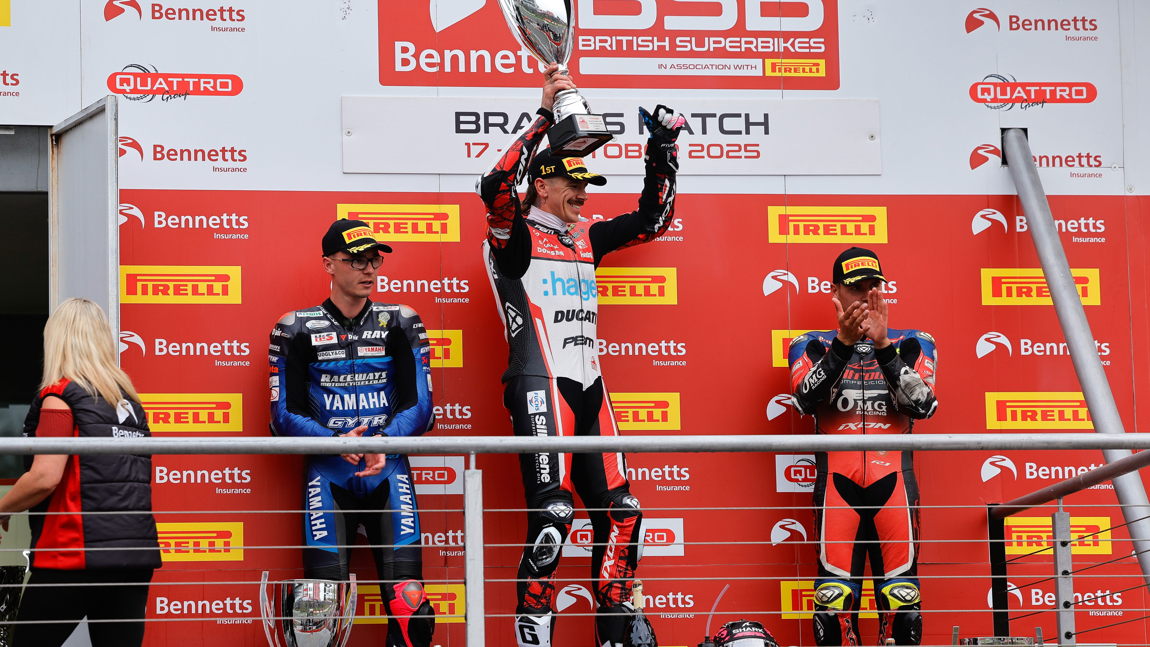 2025 Brands Hatch (2) BSB podium. Credit: Ian Hopgood Photography.