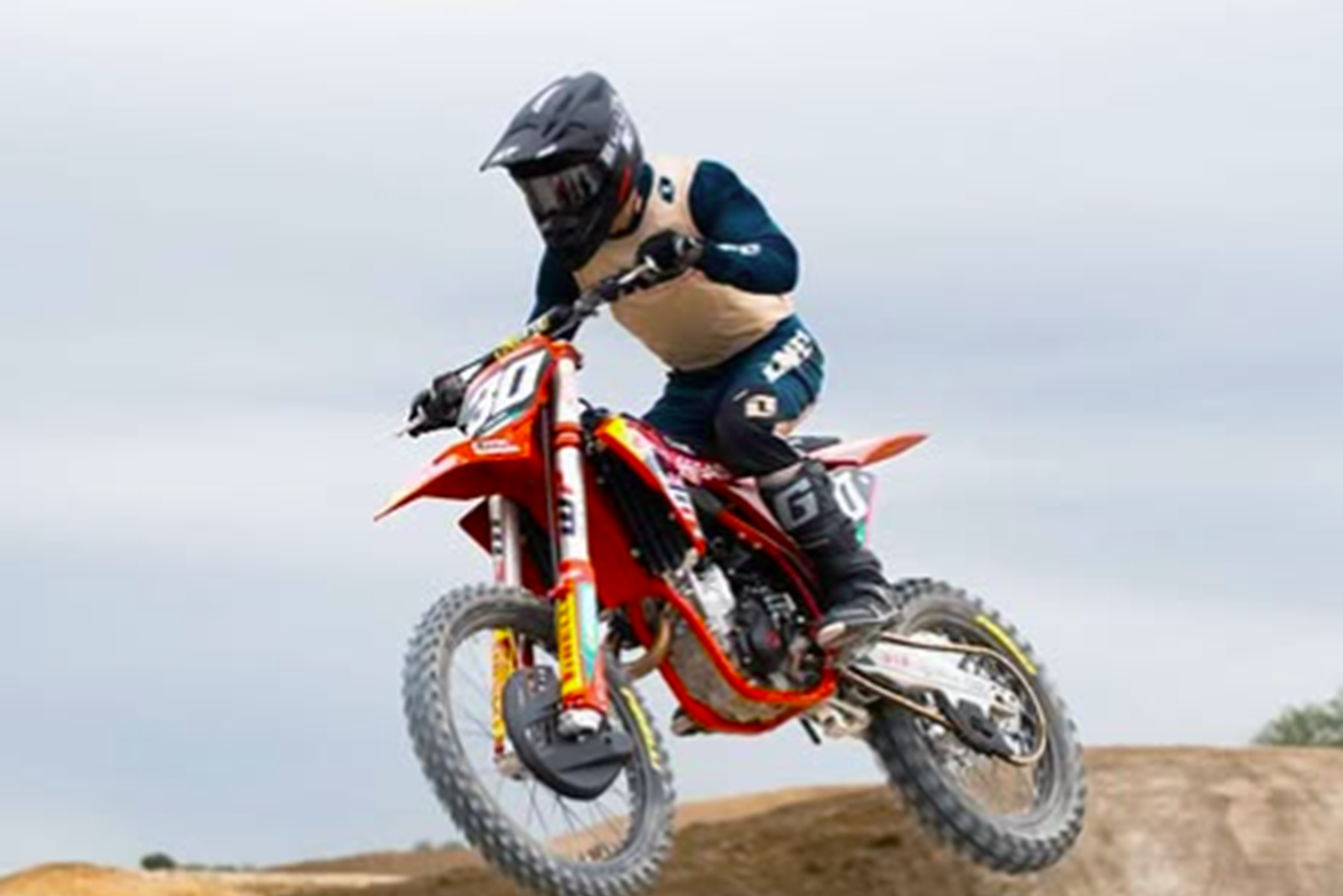 Liam Lawson on GasGas dirt bike. Credit: Instgaram/Visa Cashapp RB.