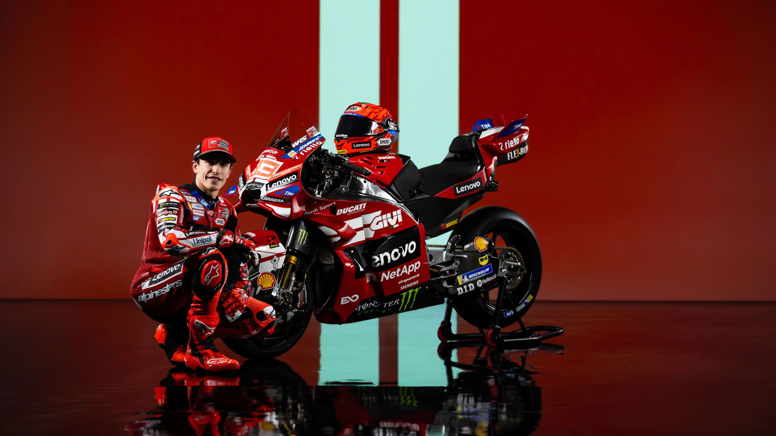 Marc Marquez and his 2026 Ducati MotoGP bike