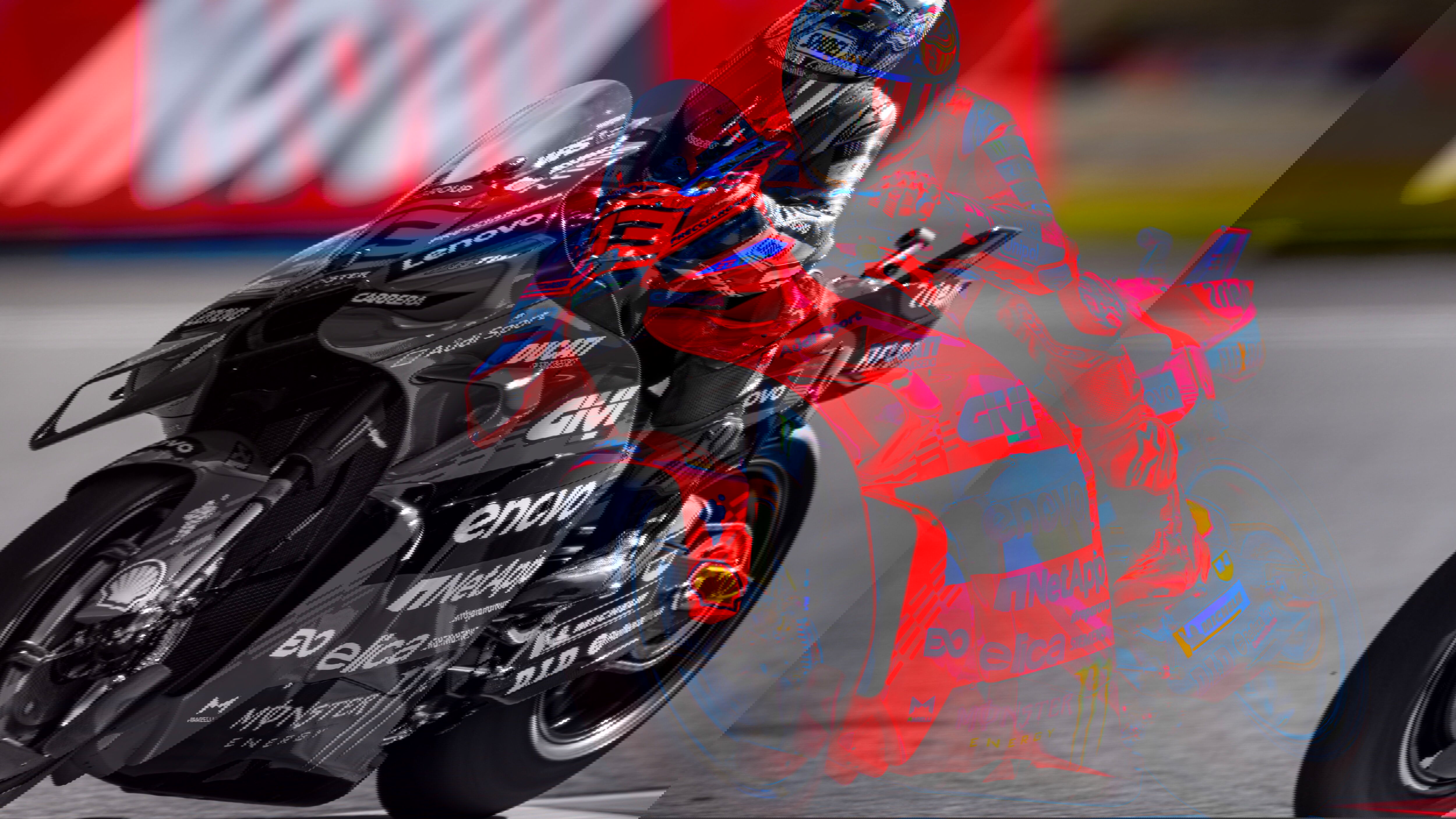 Marc Marquez riding his 2025 Ducati MotoGP bike