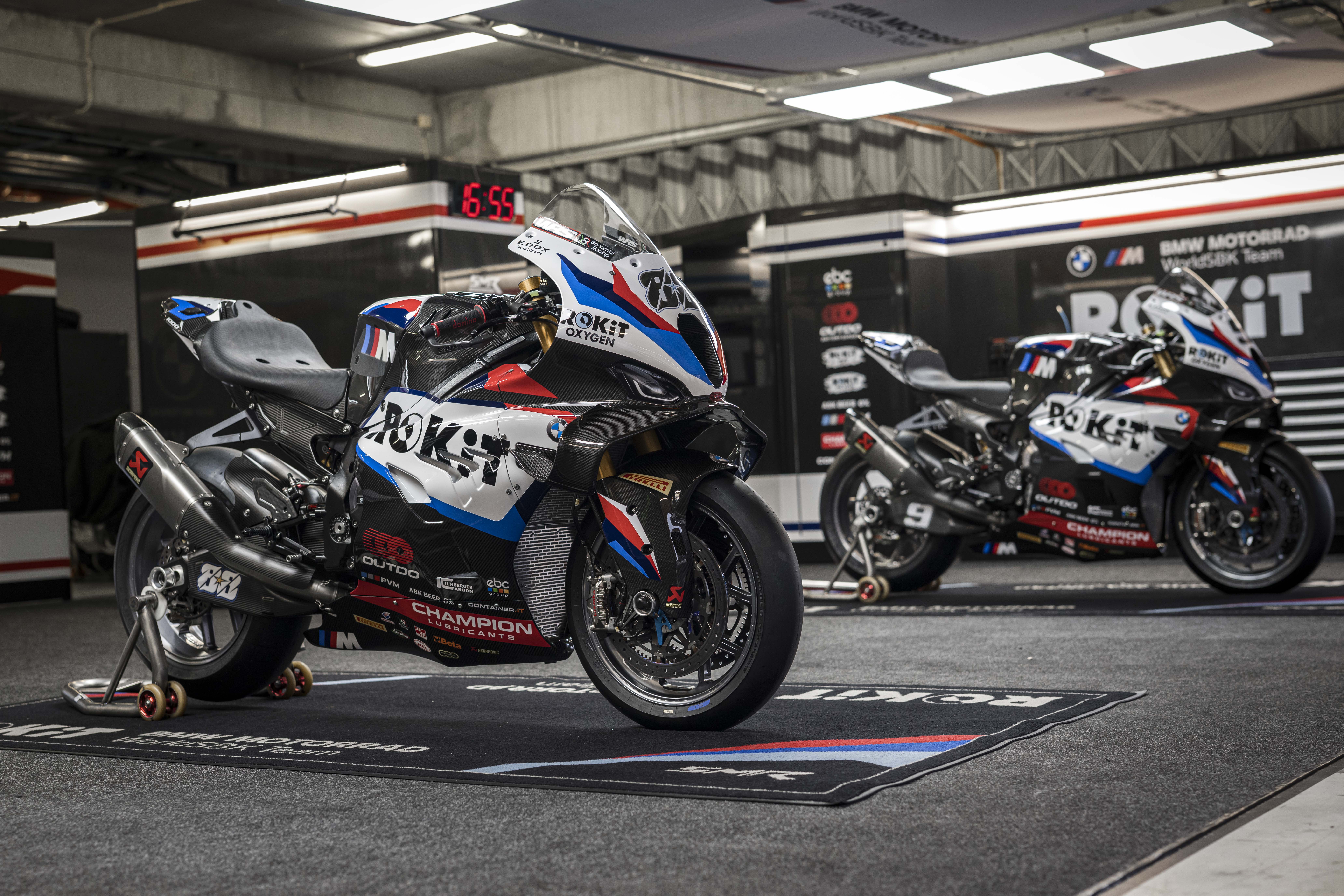 2026 factory BMW WorldSBK bikes. Credit: BMW.