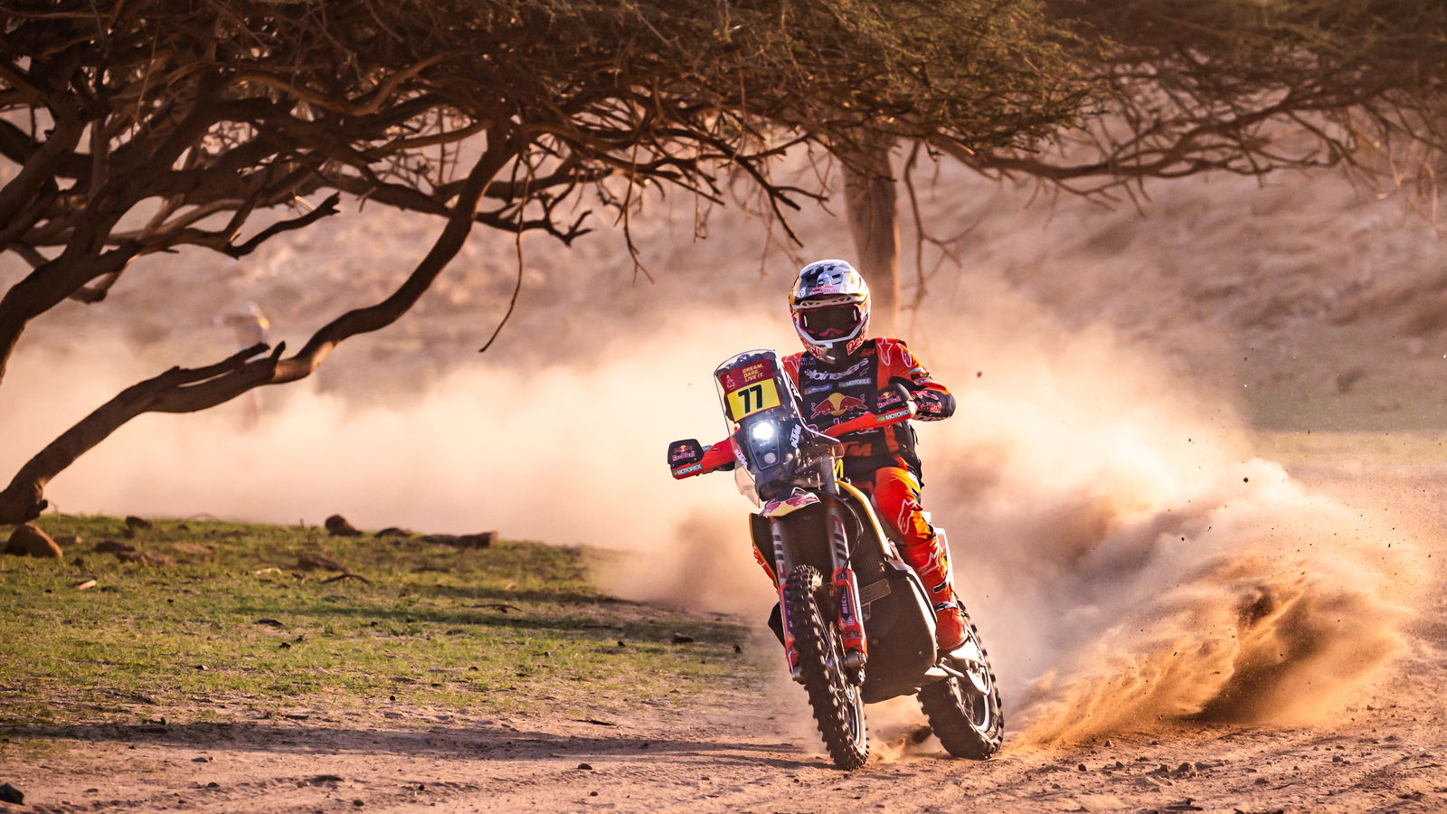 KTM 450 Rally racing at the Dakar