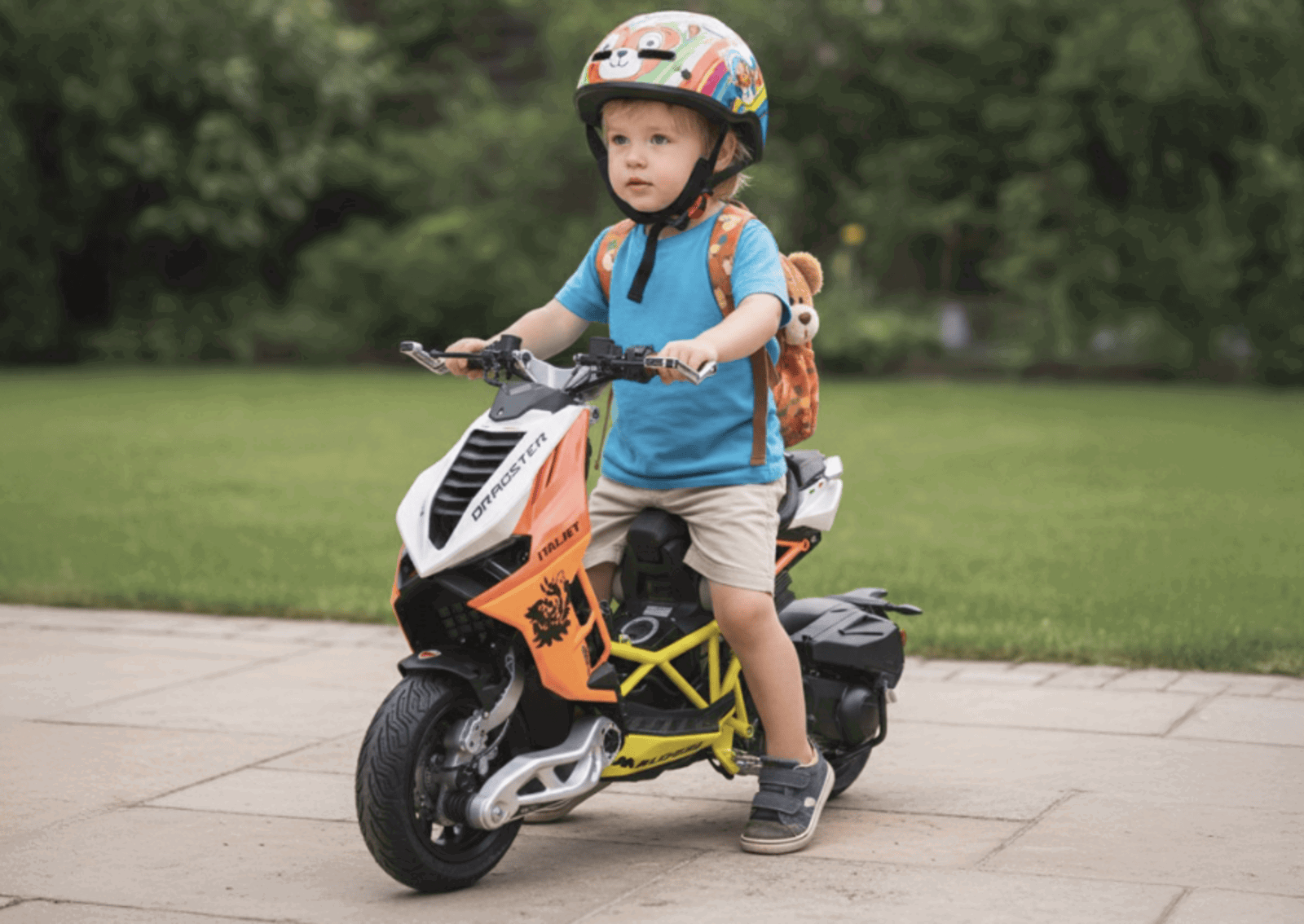 Kids Italjet Dragster scooter. Photo credit - Italjet Thailand