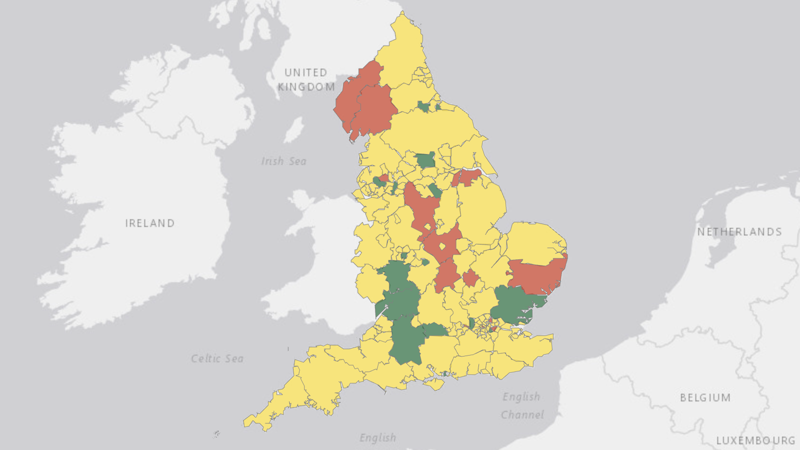 The Government's new pothole league table map
