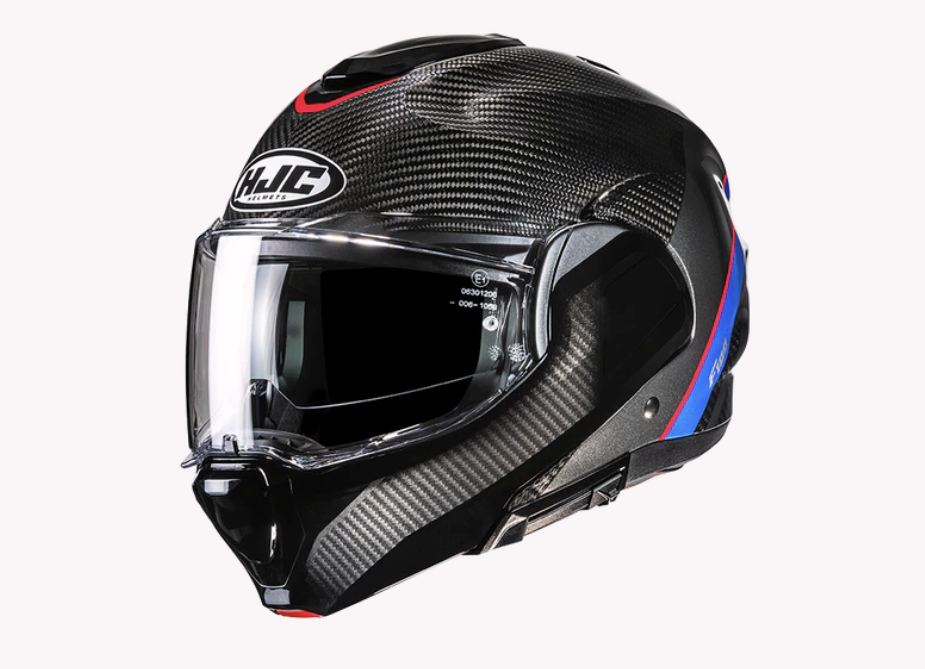 HJC's new F100 modular carbon-fibre helmet