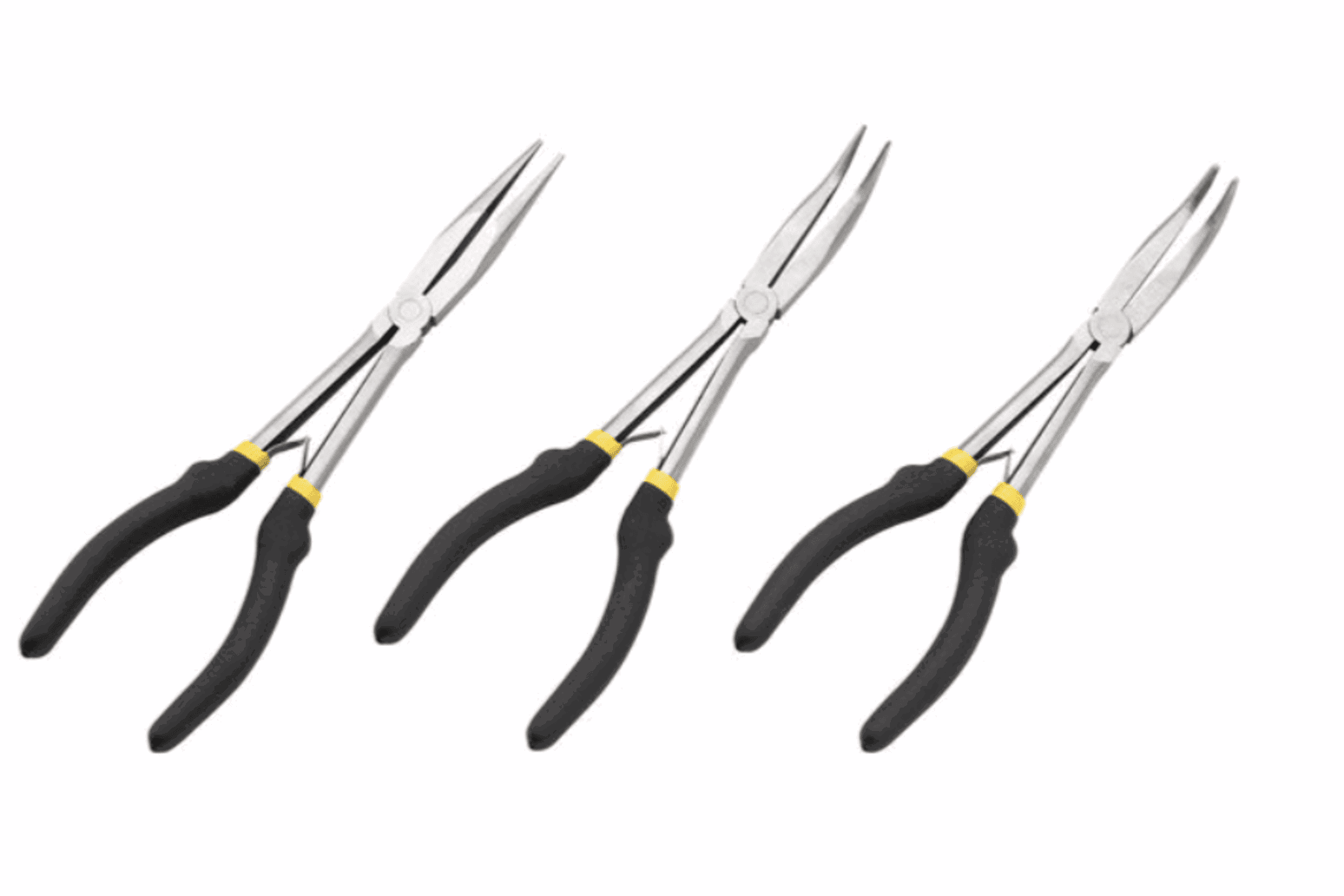The Clarke CHT852 3 Piece Long Reach Plier Set
