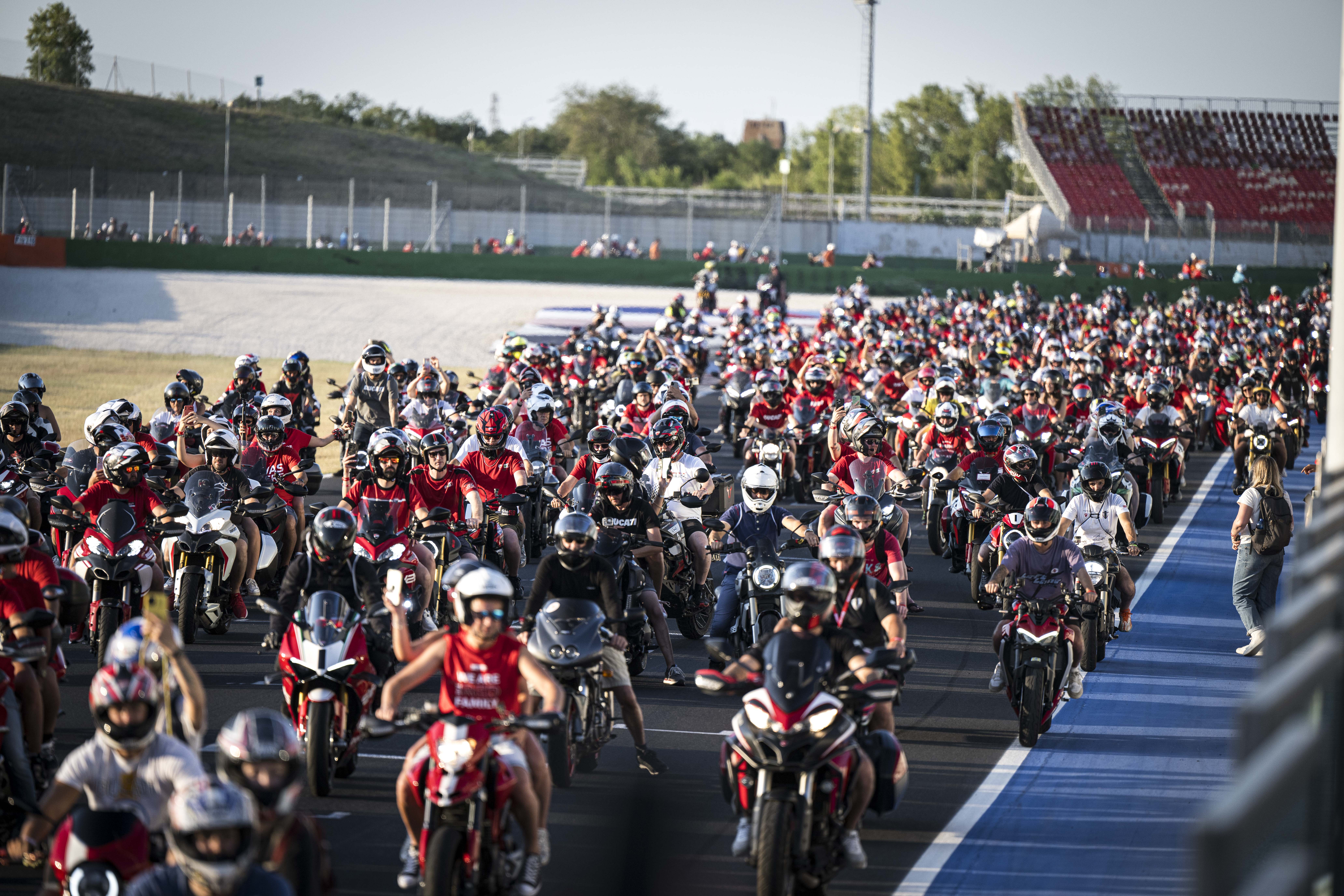 Ducati parade at World Ducati Week in Misano