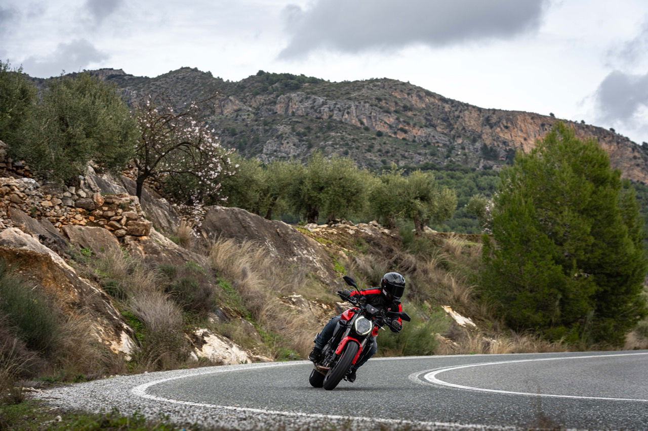 The 2026 Ducati Monster V2 - riding