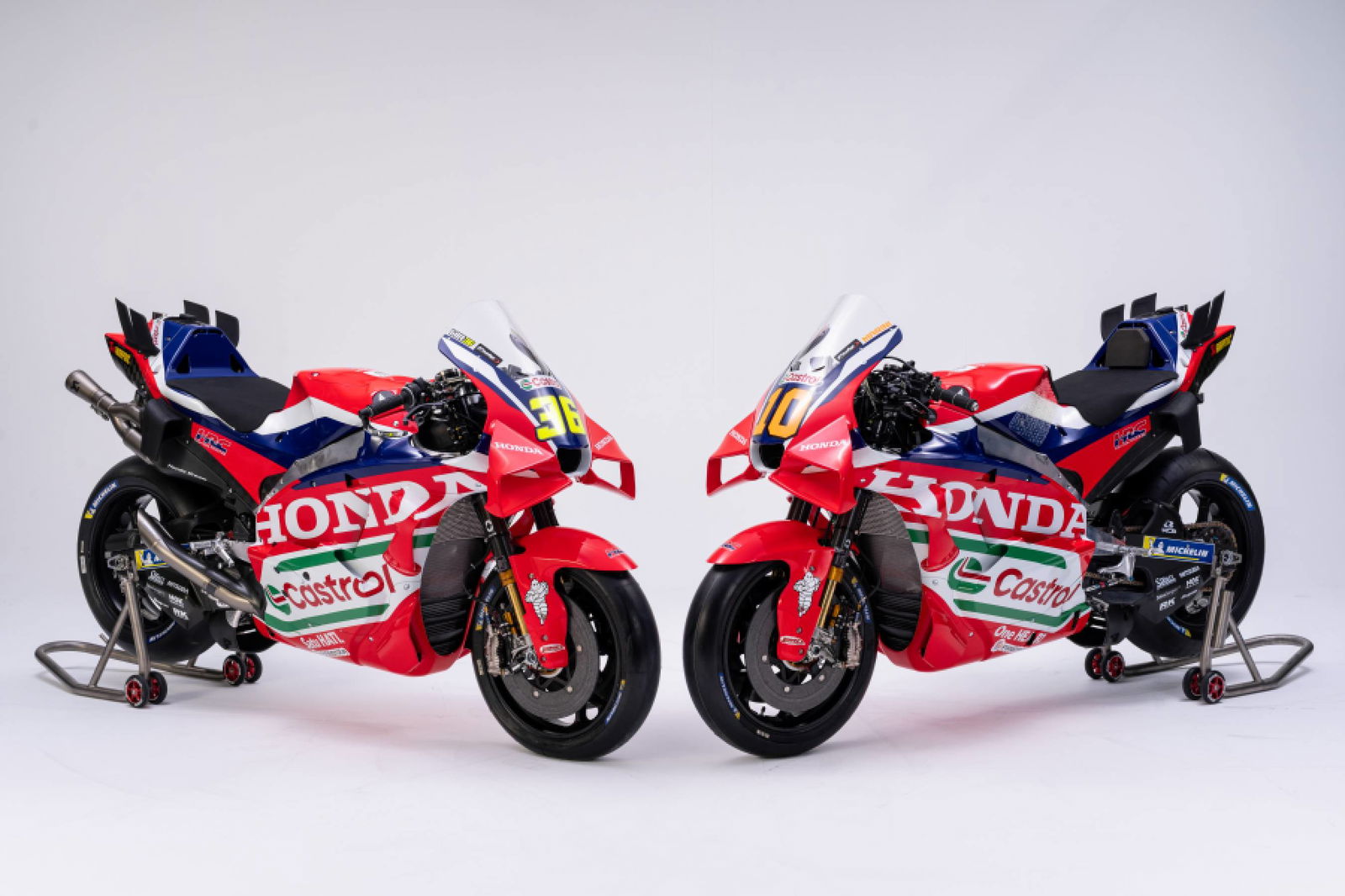 2026 Honda HRC Castrol MotoGP bikes. Credit: Honda Racing Corporation.