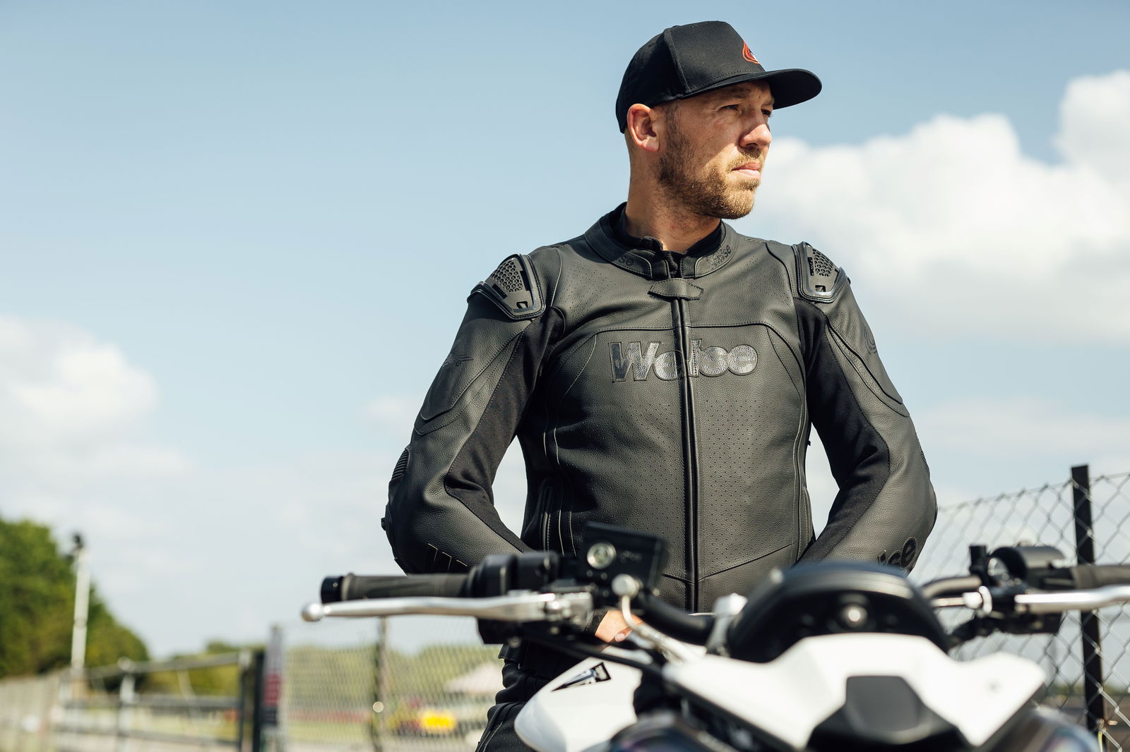 Peter Hickman wearing the new Weise Tornado 2.0 jacket