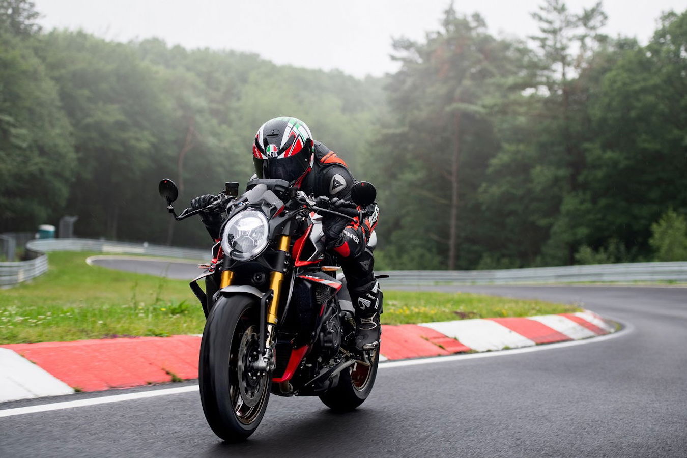 An MV Agusta riding around the Nürburgring