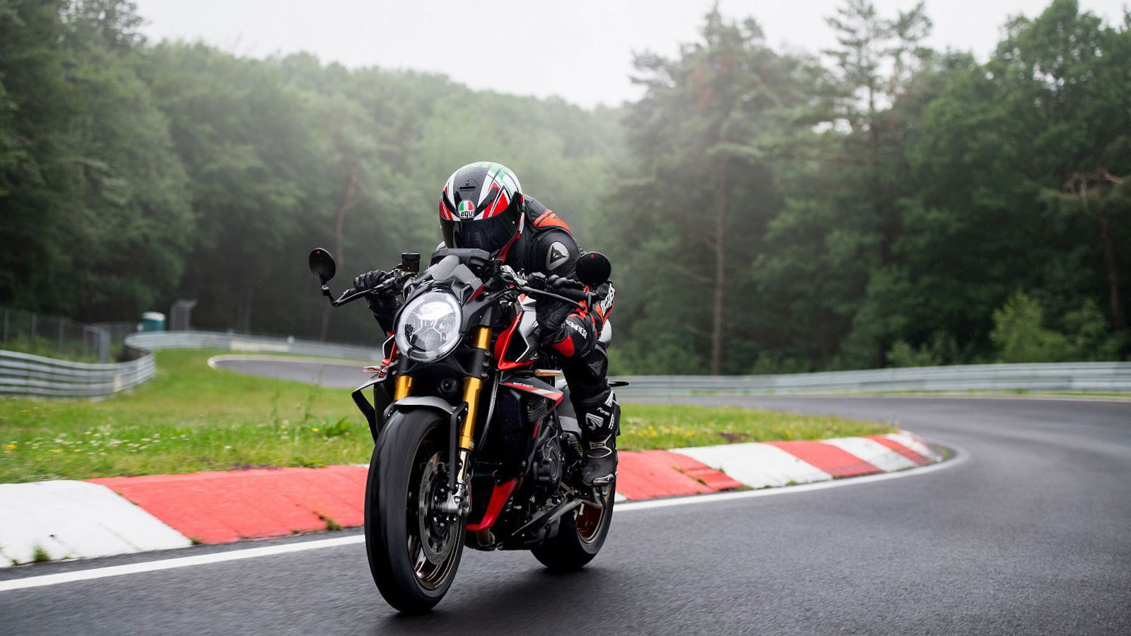 An MV Agusta riding around the Nürburgring