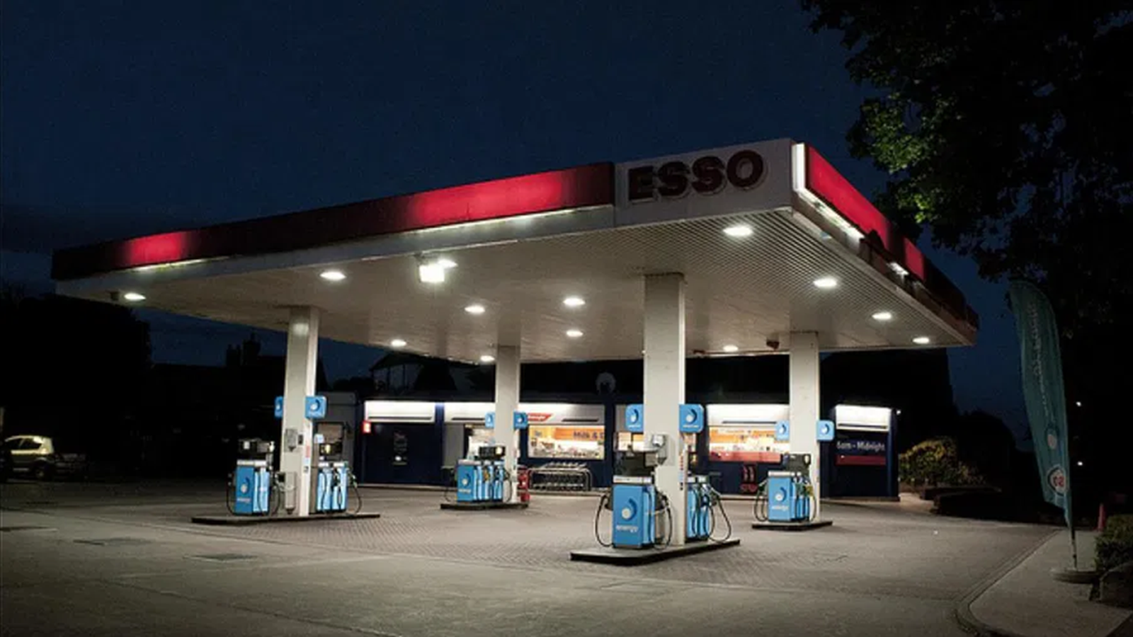 Esso Petrol station.