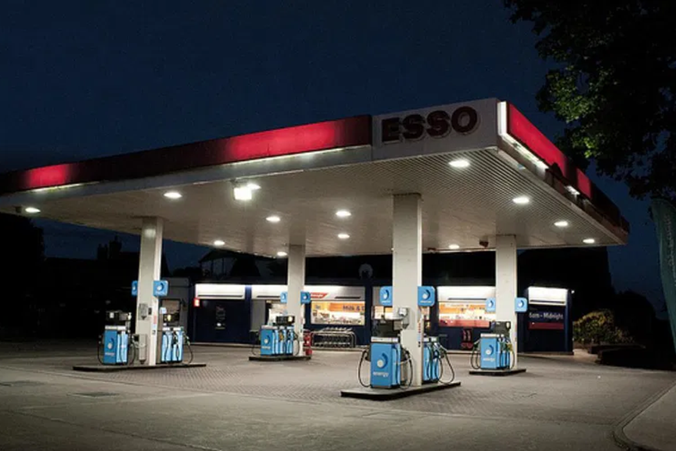 Esso Petrol station.