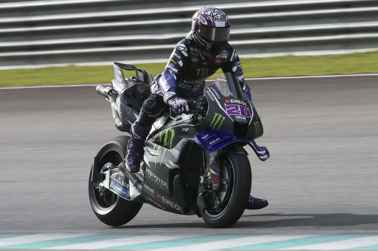 Fabio Quartararo riding at Sepang. Photo credit - Gold and Goose