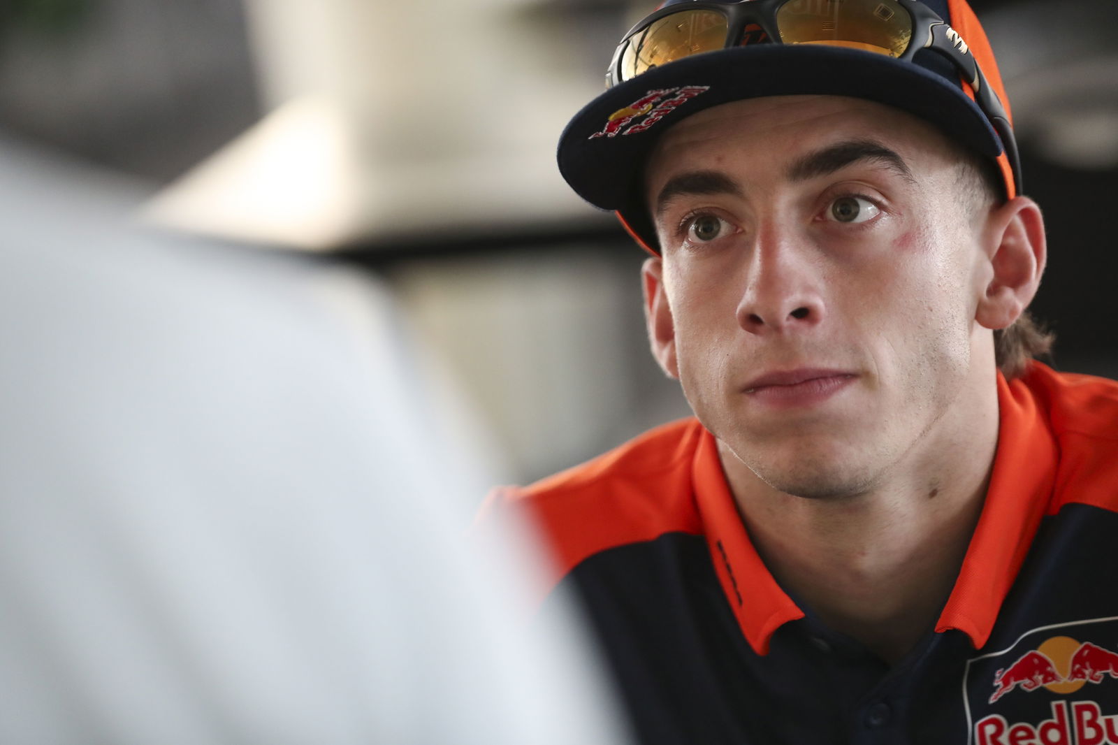 Pedro Acosta speaking to the media