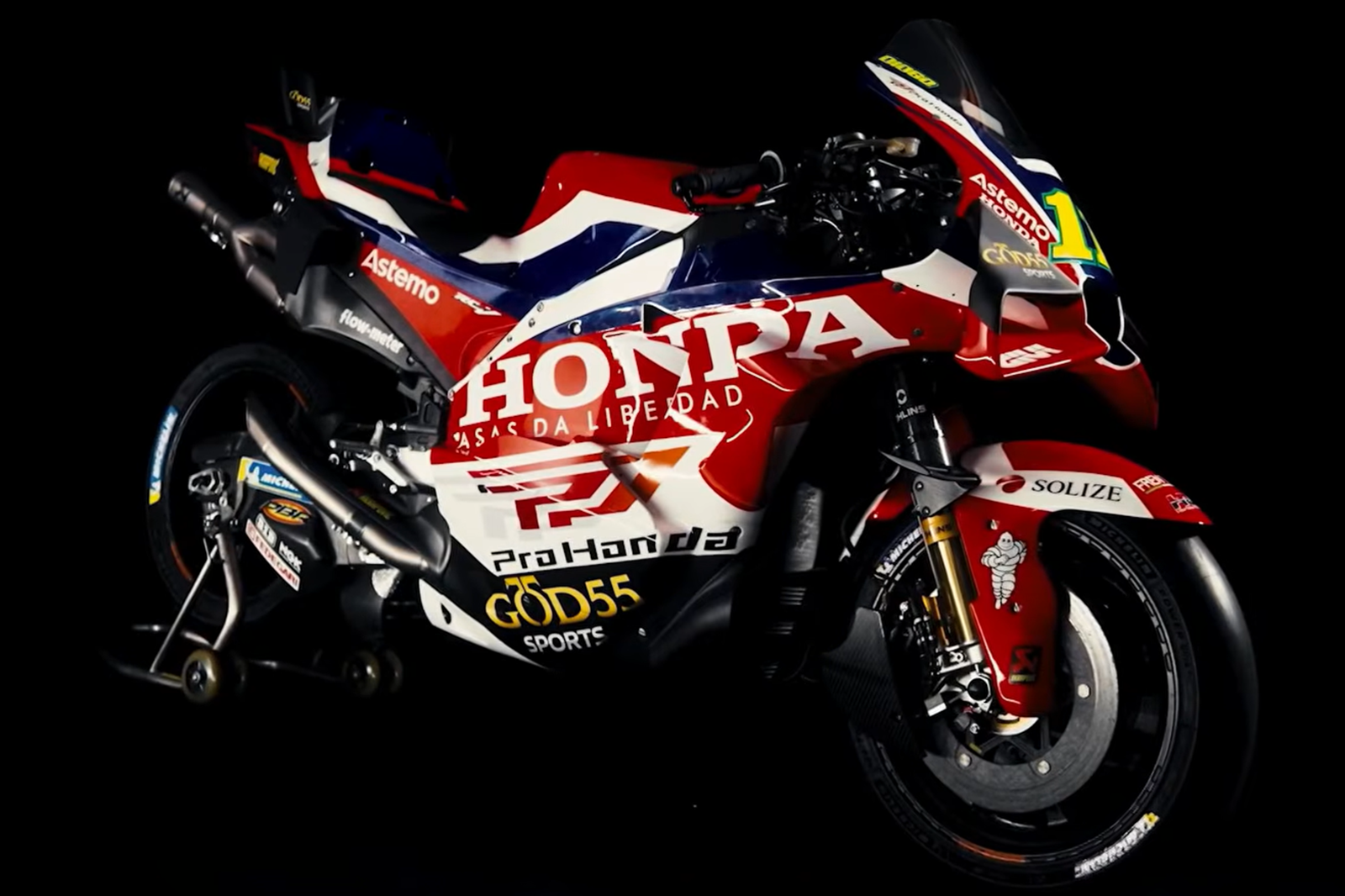 Diogo Moreira's 2026 LCR Honda. Credit: YouTube/MotoGP.
