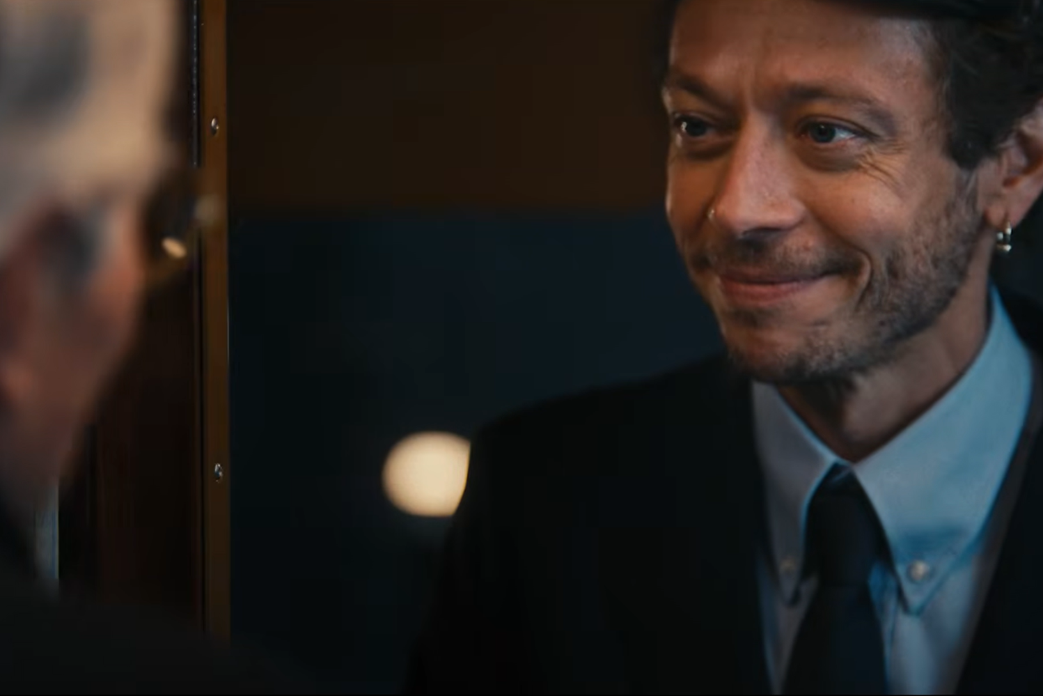 Valentino Rossi as a tram driver in a Winter Olympic Opening Ceremony video. Credit: YouTube/Presidenza della Repubblica Italiana Quirinale.