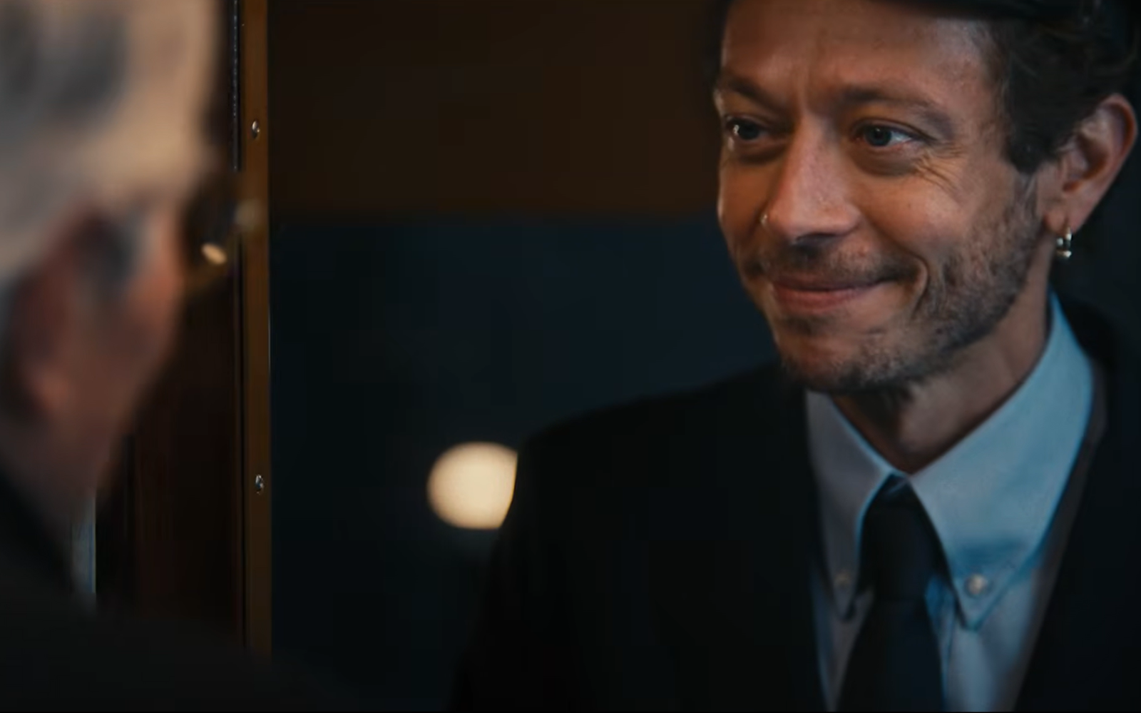 Valentino Rossi as a tram driver in a Winter Olympic Opening Ceremony video. Credit: YouTube/Presidenza della Repubblica Italiana Quirinale.