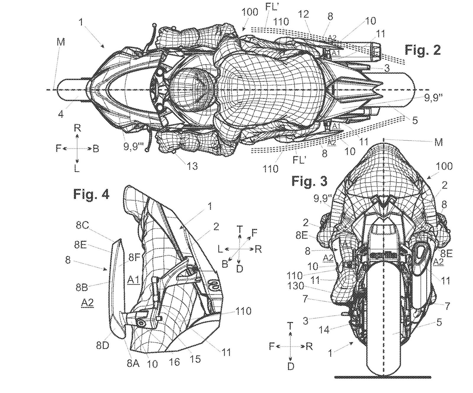 Aprilia RSV4 with leg wings
