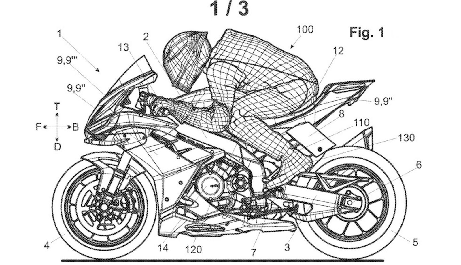 Aprilia RSV4 'leg wing' patent image