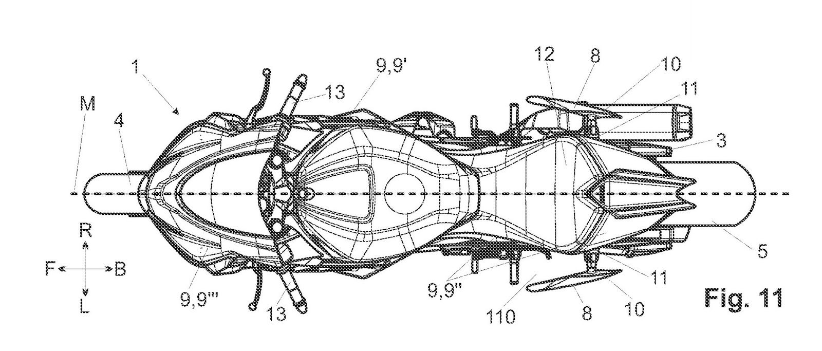 A bird's eye view of the bike