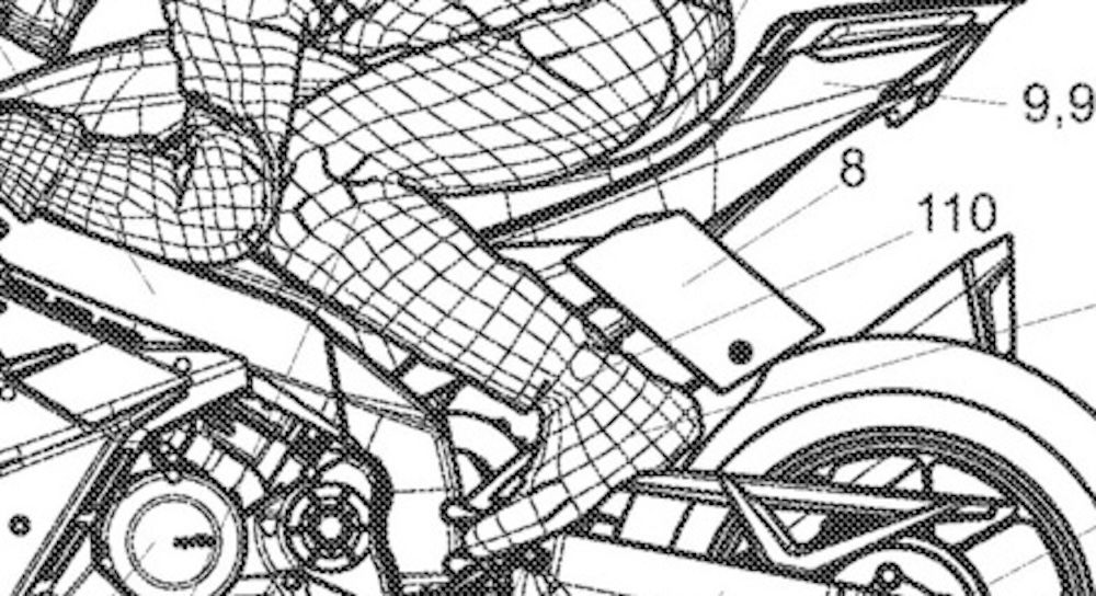 A close up of the wing - it is marked with a number '8'