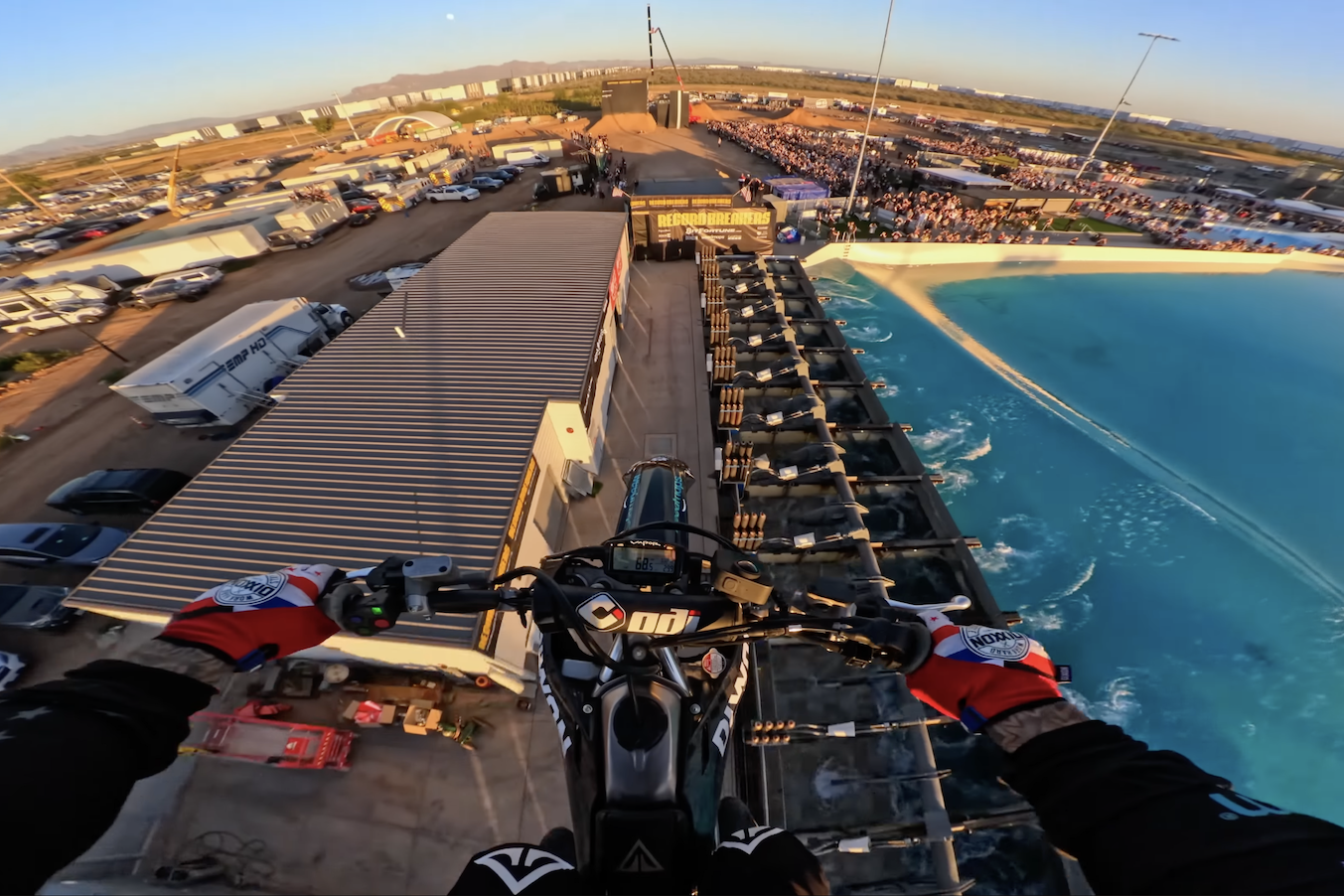 Watch Colby Raha make history with record-breaking 275-foot jump